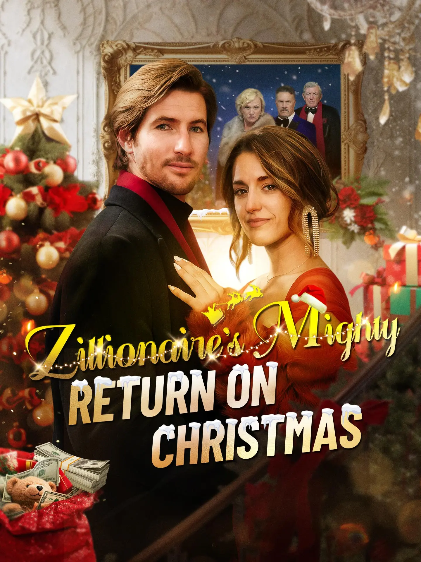 Zillionaire's Mighty Return on Christmas short drama poster