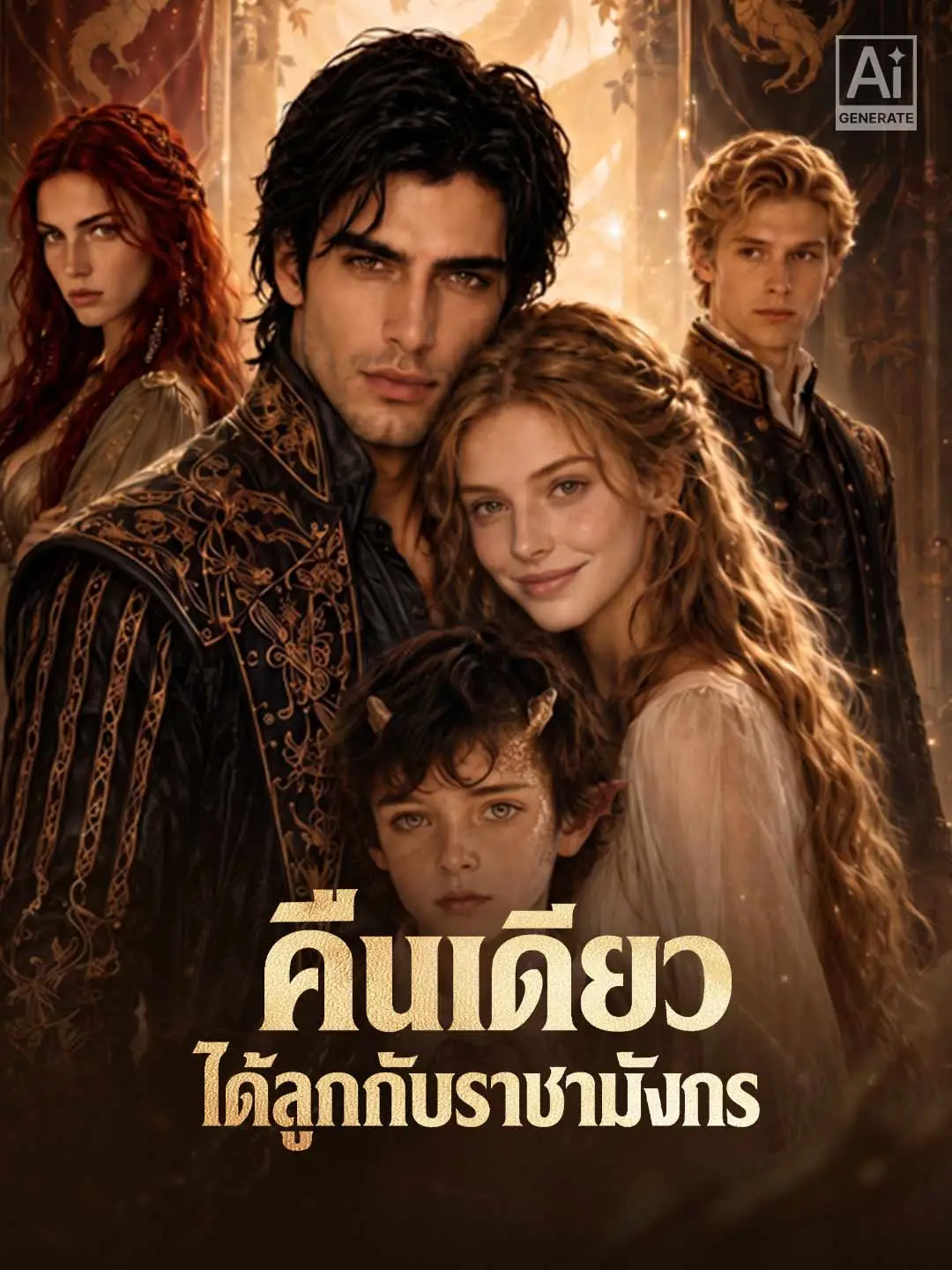 คืนเดียวได้ลูกกับราชามังกร short drama poster