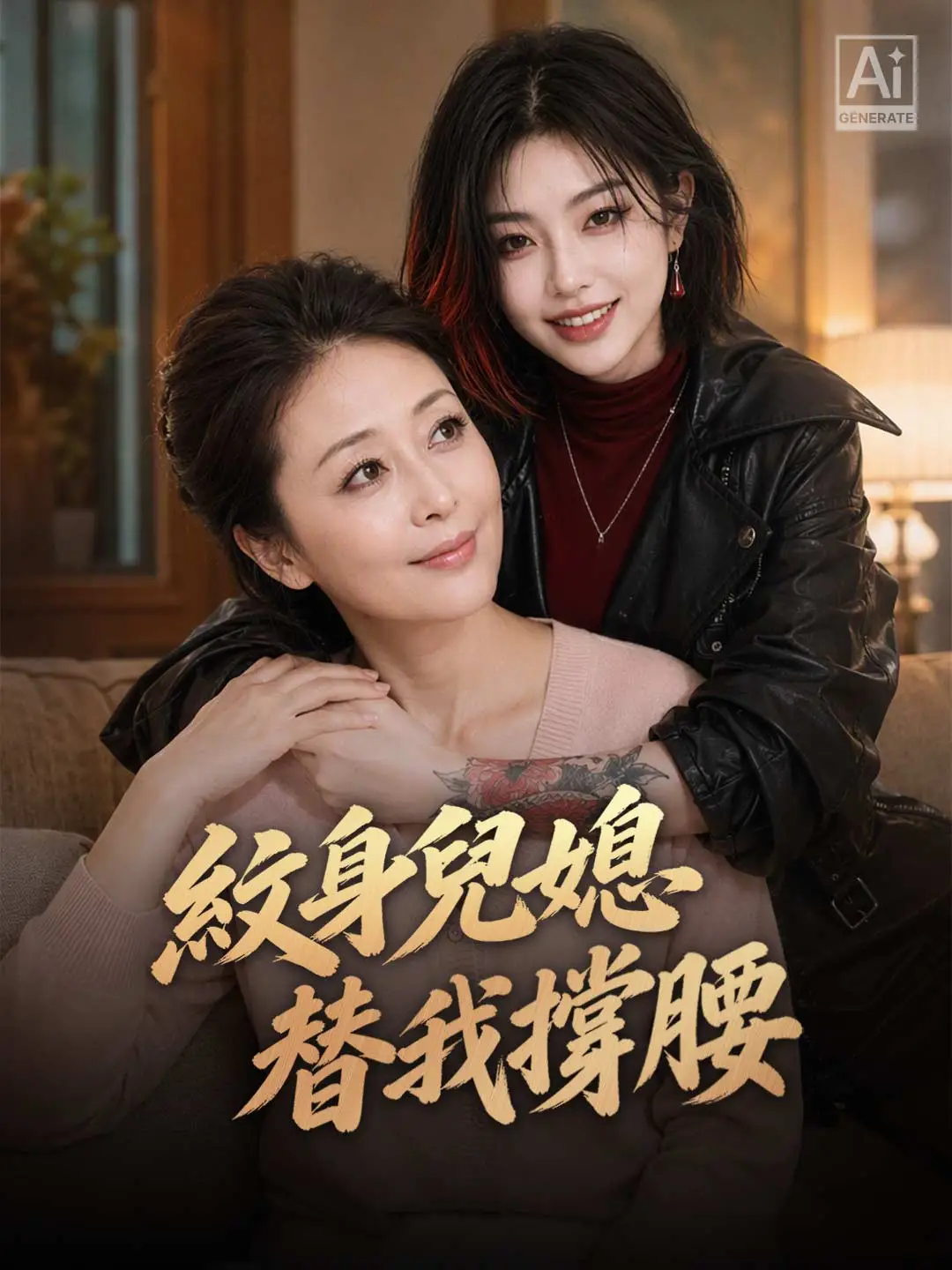 紋身兒媳替我撐腰 short drama poster