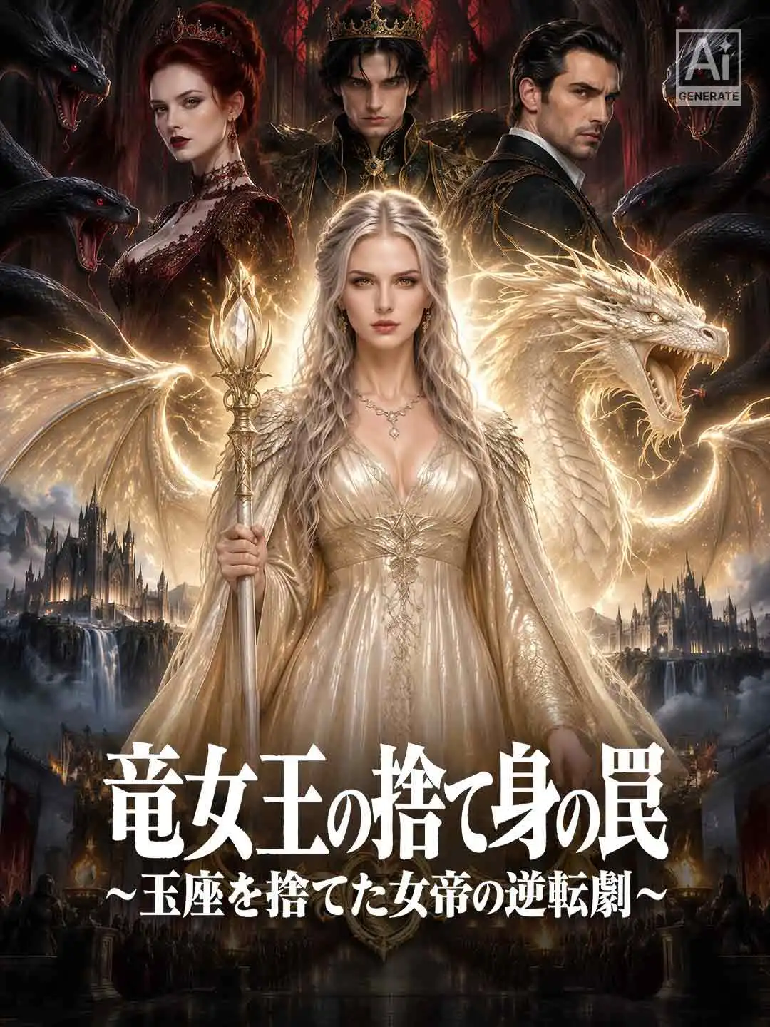 竜女王の捨て身の罠〜玉座を捨てた女帝の逆転劇〜 short drama poster
