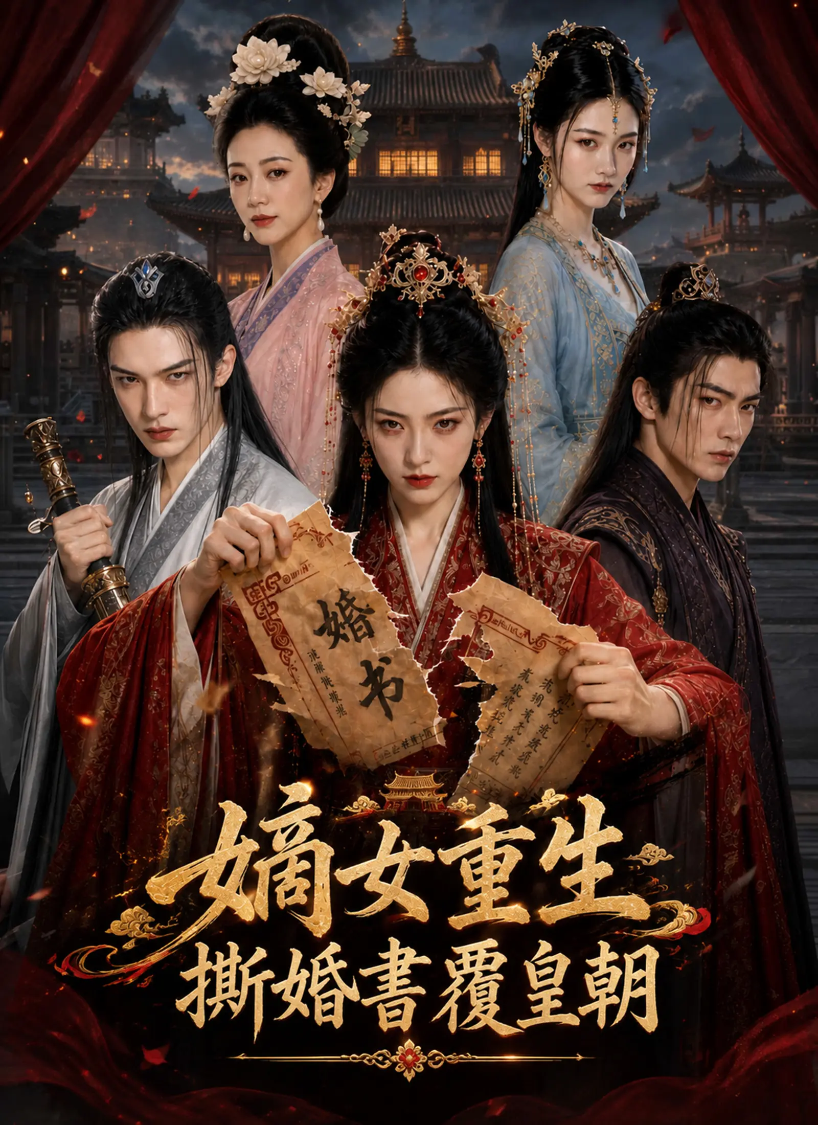 嫡女重生撕婚書覆皇朝 short drama poster