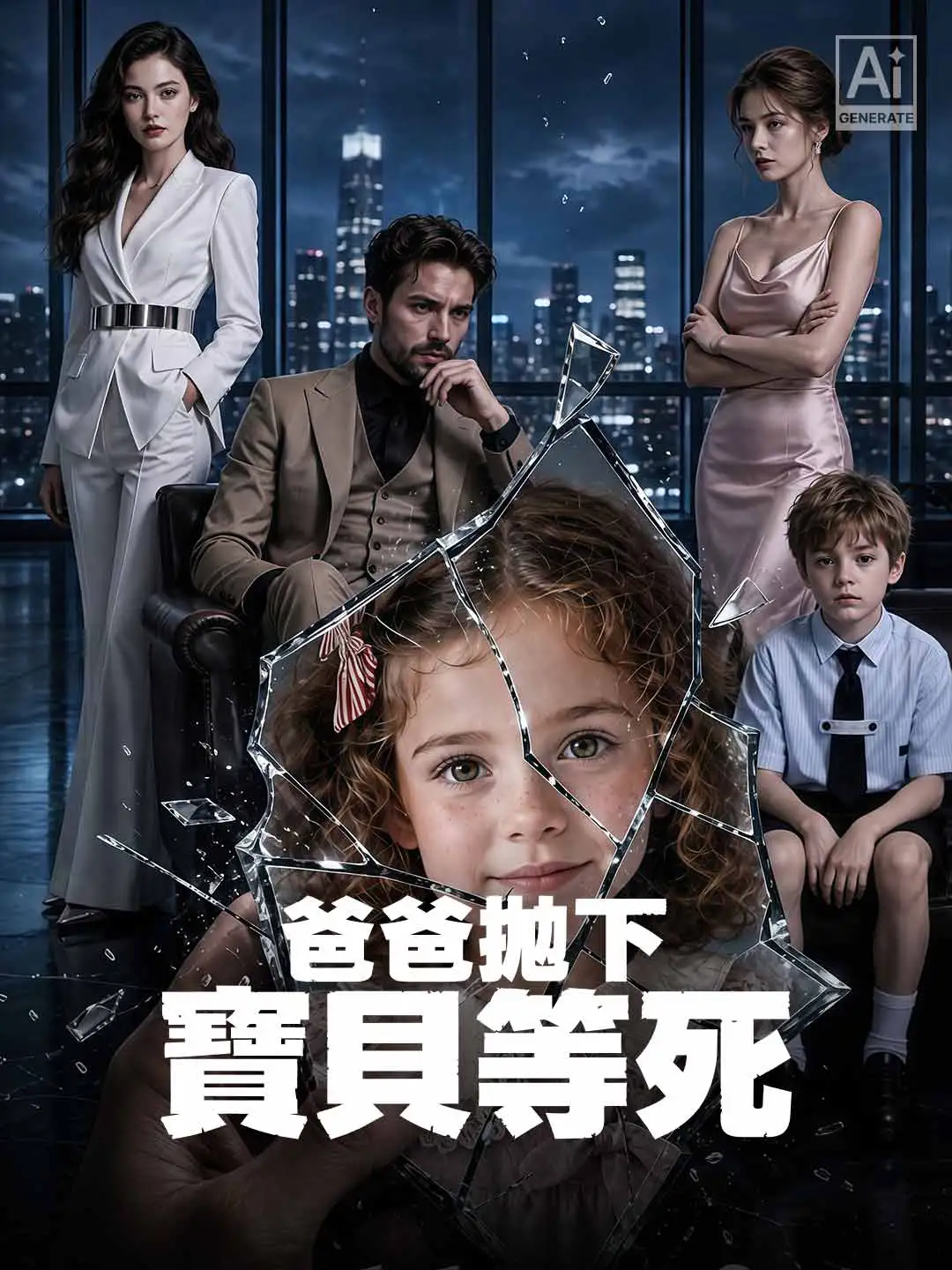 爸爸拋下寶貝等死 short drama poster