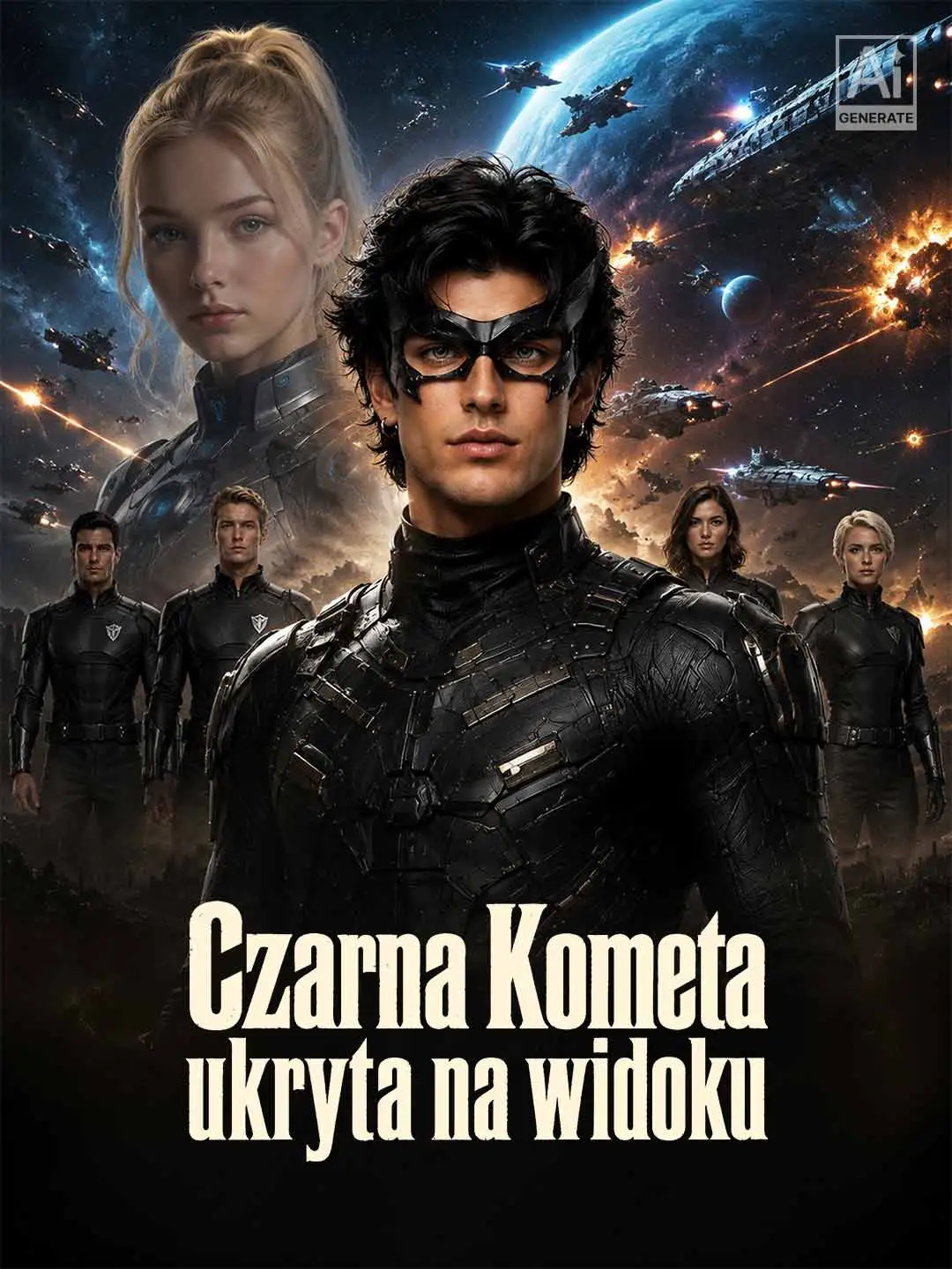 Czarna Kometa ukryta na widoku short drama poster