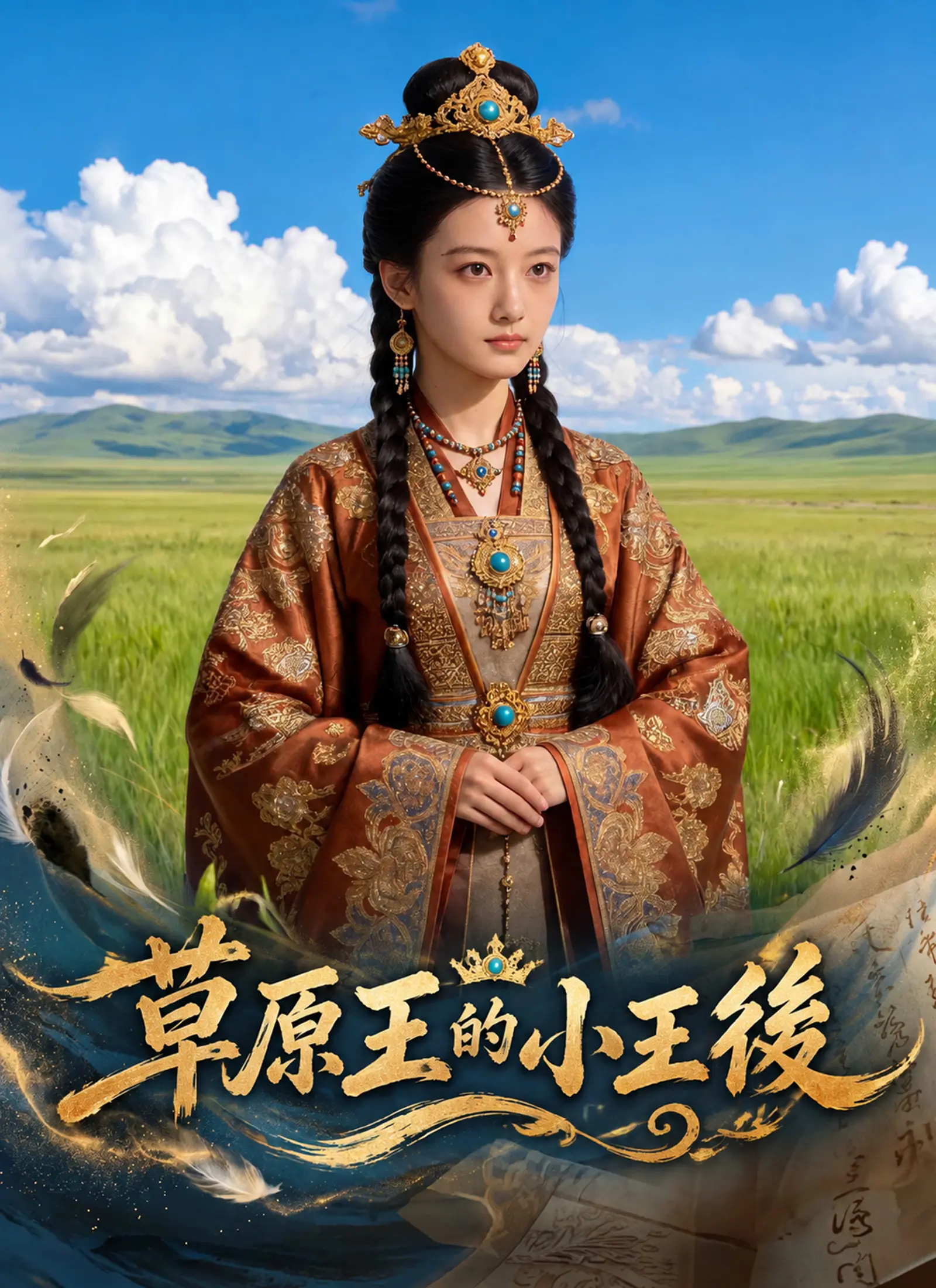 草原王的小王後 short drama poster