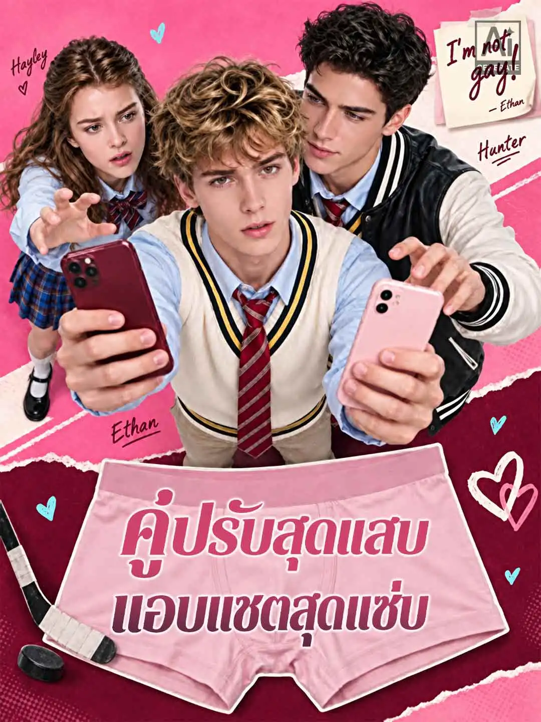 คู่ปรับสุดแสบ แอบแชตสุดแซ่บ short drama poster