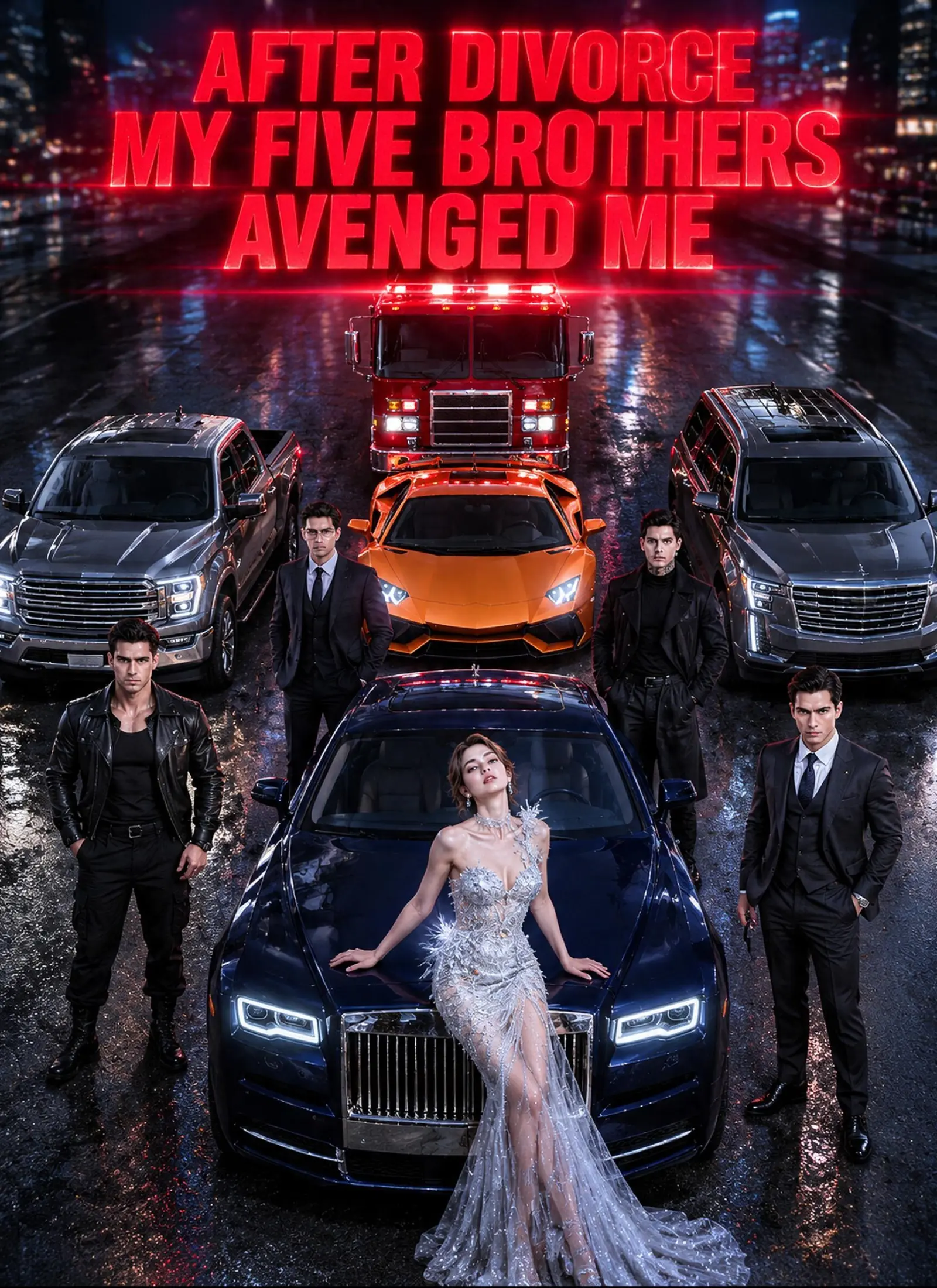 After divorce, my five brothers avenged me. short drama poster
