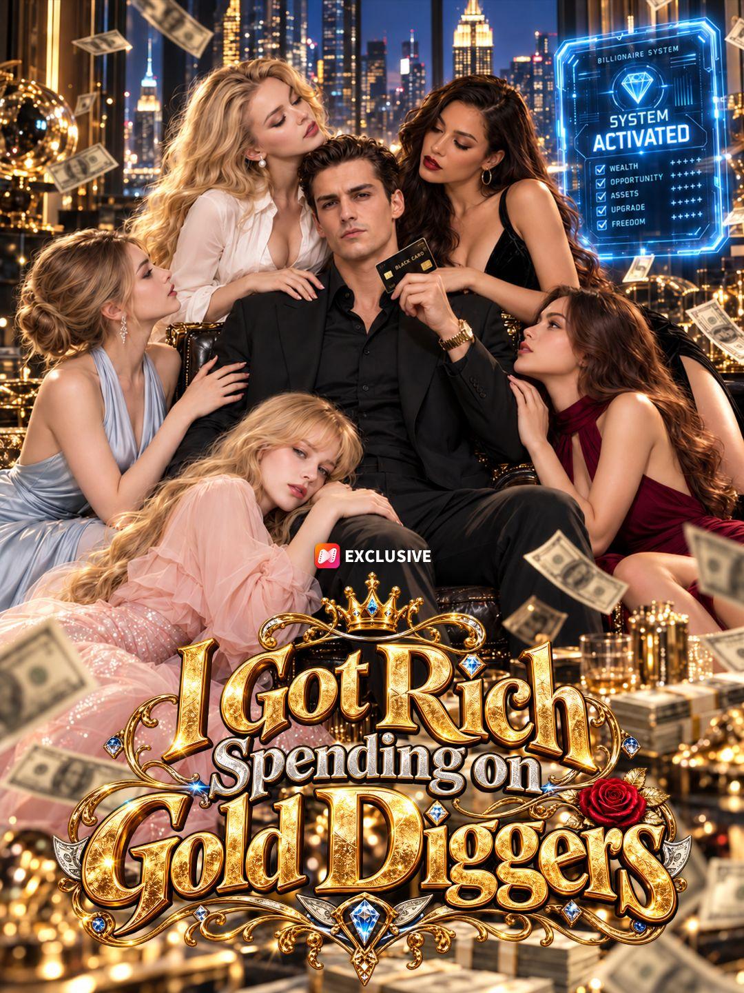 I Got Rich Spending on Gold Diggers short drama poster