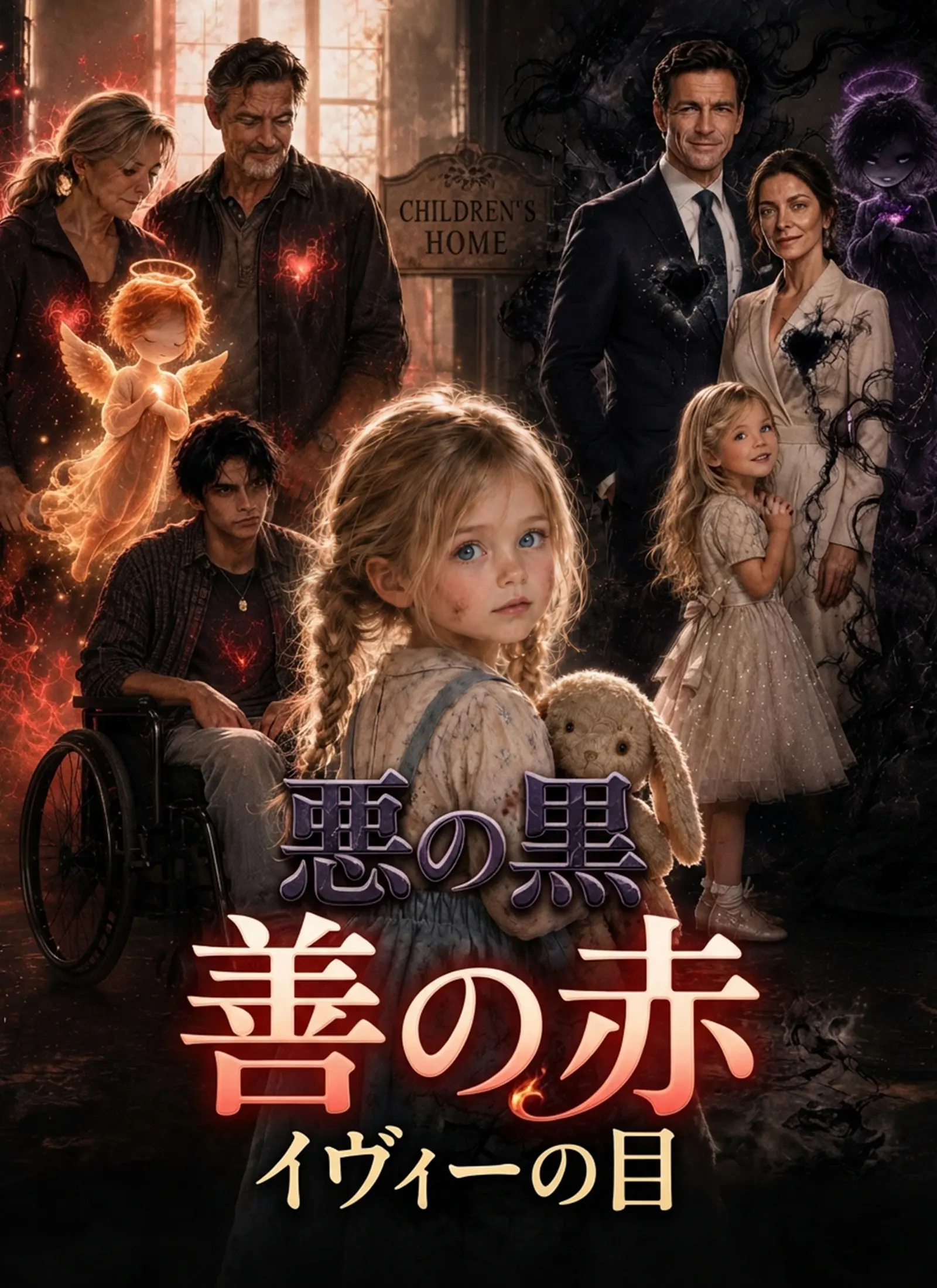悪の黒、善の赤、イヴィーの目 short drama poster