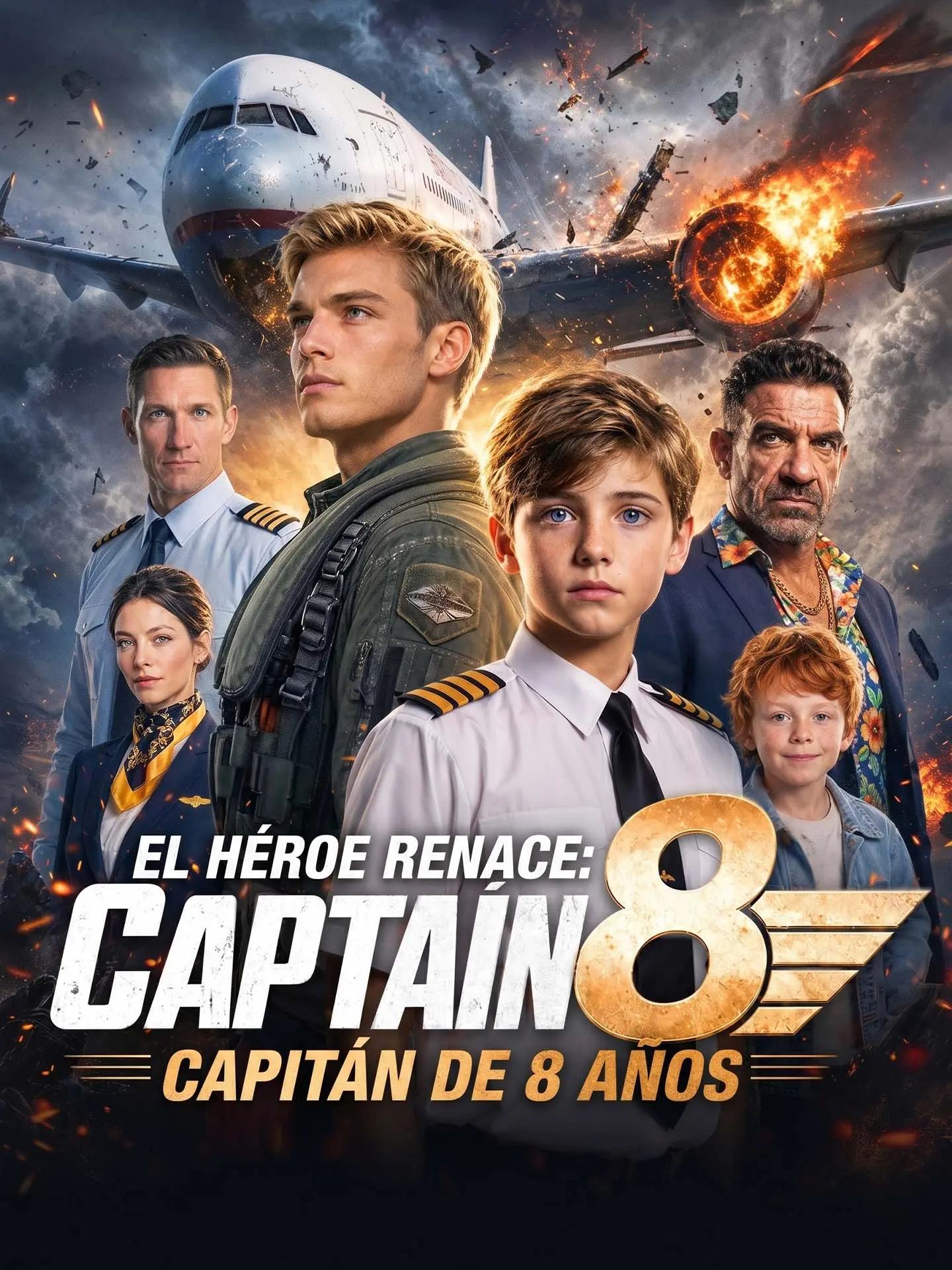 [Doblado]El héroe renace: Capitán de 8 años short drama poster