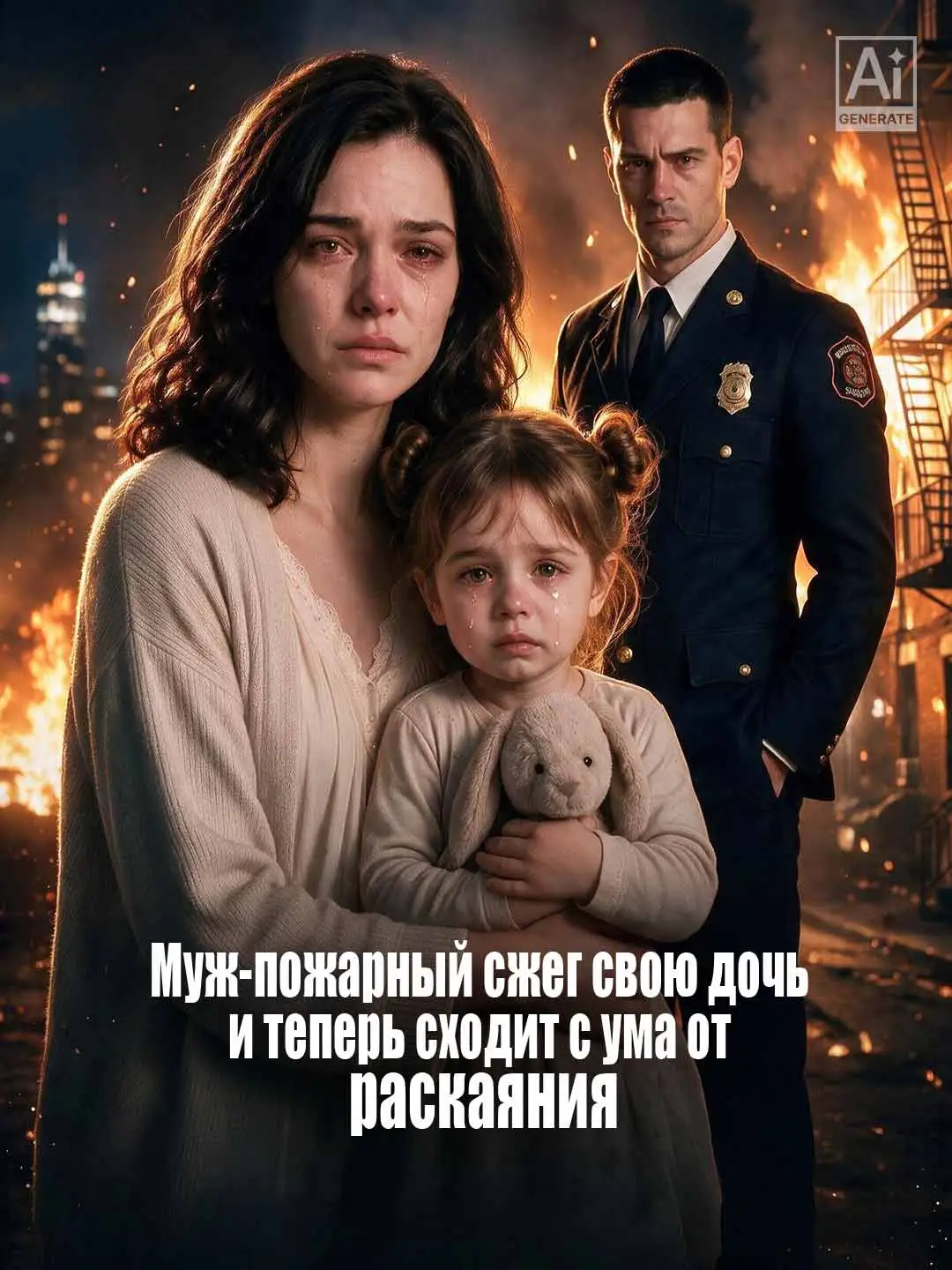 Муж-пожарный сжег свою дочь и теперь сходит с ума от раскаяния short drama poster