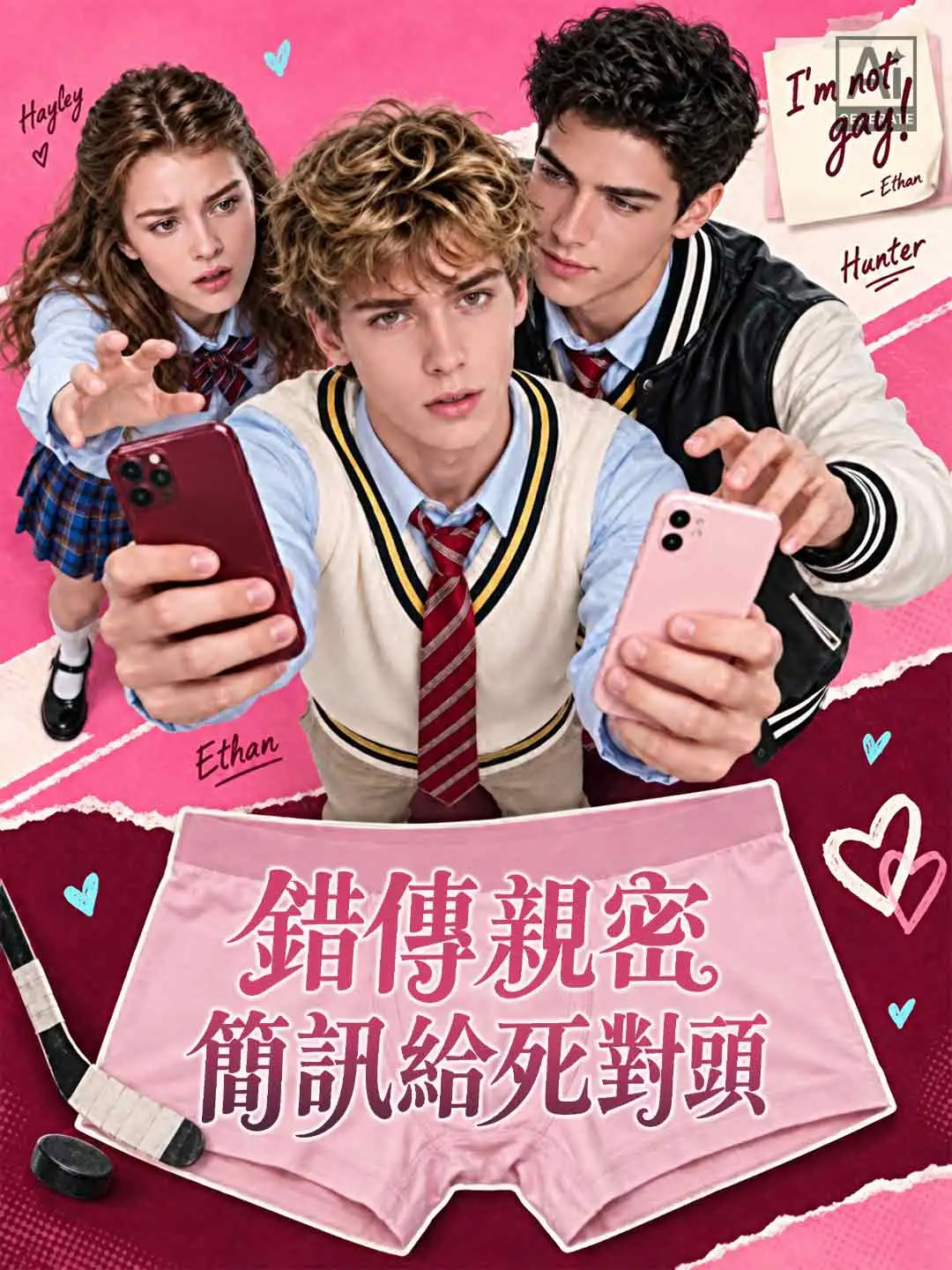 錯傳親密簡訊給死對頭 short drama poster