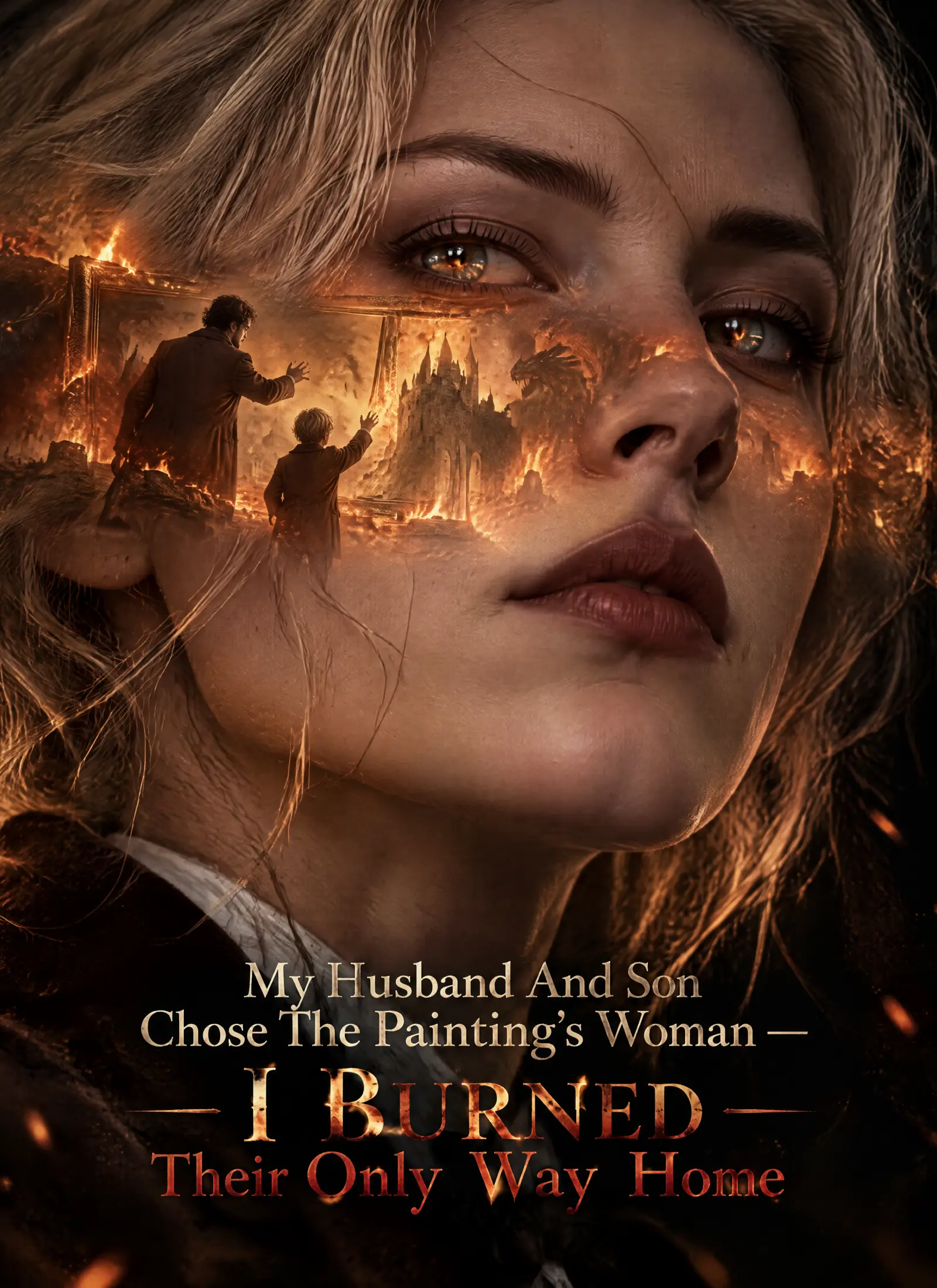 My Husband And Son Chose The Painting’s Woman — I Burned Their Only Way Home short drama poster
