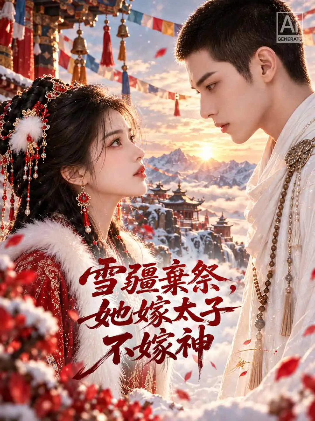雪疆棄祭，她嫁太子不嫁神 short drama poster