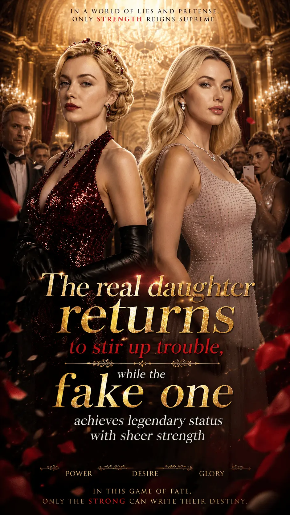 The Real Heiress Causes Trouble, The Fake One Rules With Strength short drama poster