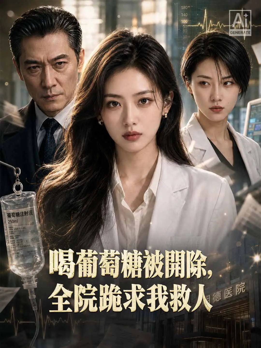 喝葡萄糖被開除，全院跪求我救人 short drama poster