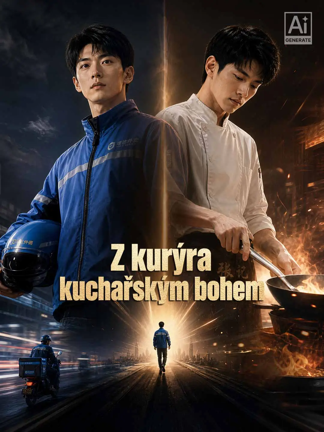 Z kurýra kuchařským bohem short drama poster