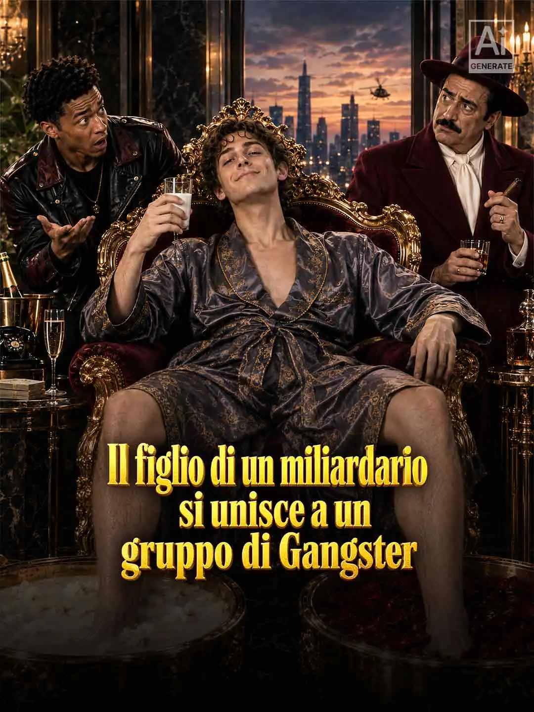 Il figlio di un miliardario si unisce a un gruppo di Gangster short drama poster