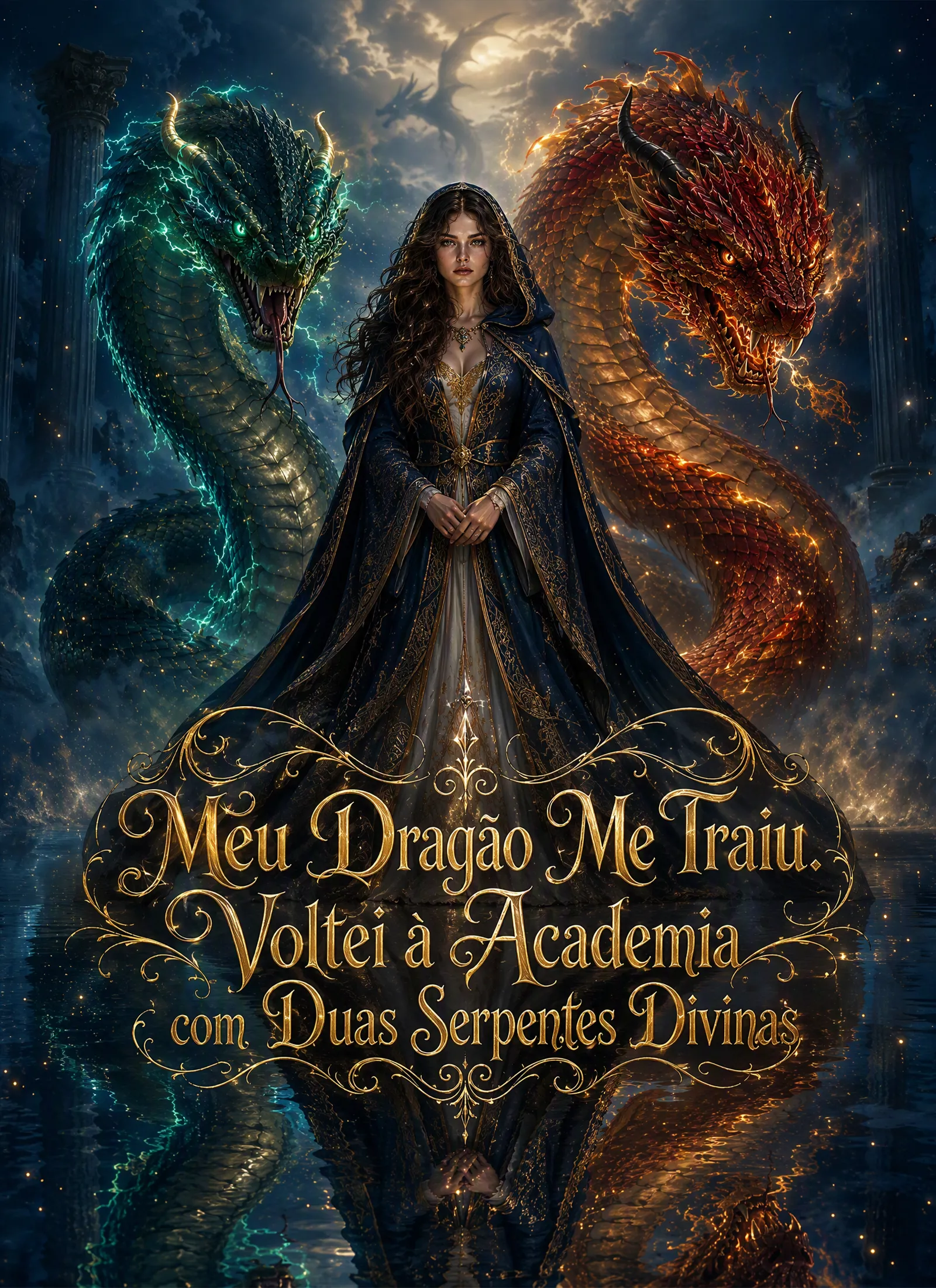 Meu Dragão Me Traiu. Voltei à Academia com Duas Serpentes Divinas short drama poster
