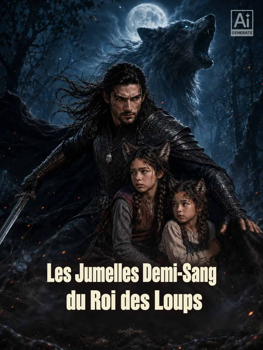 Les Jumelles Demi-Sang du Roi des Loups short drama poster