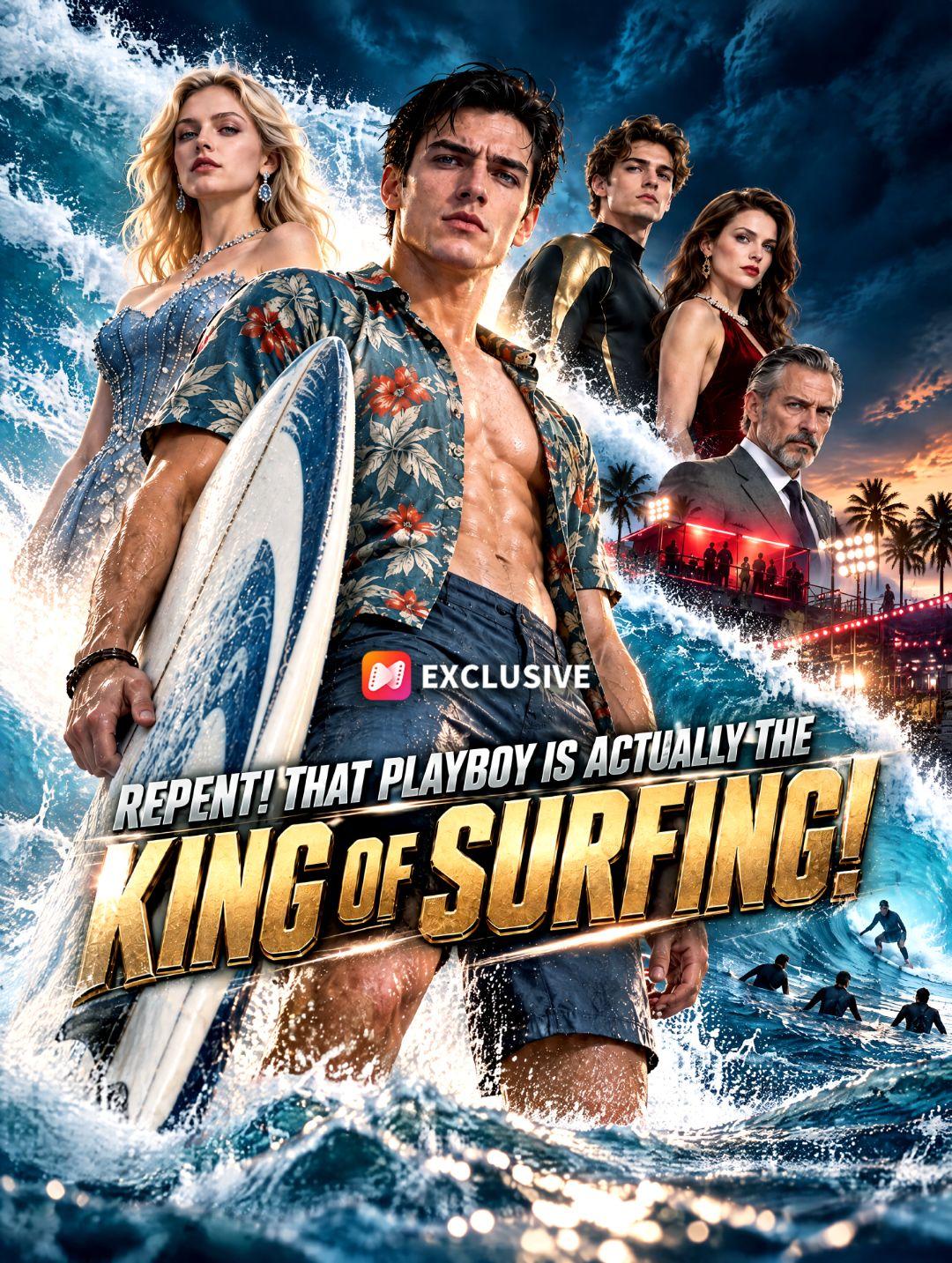 Repent! That playboy is actually the king of surfing！ short drama poster