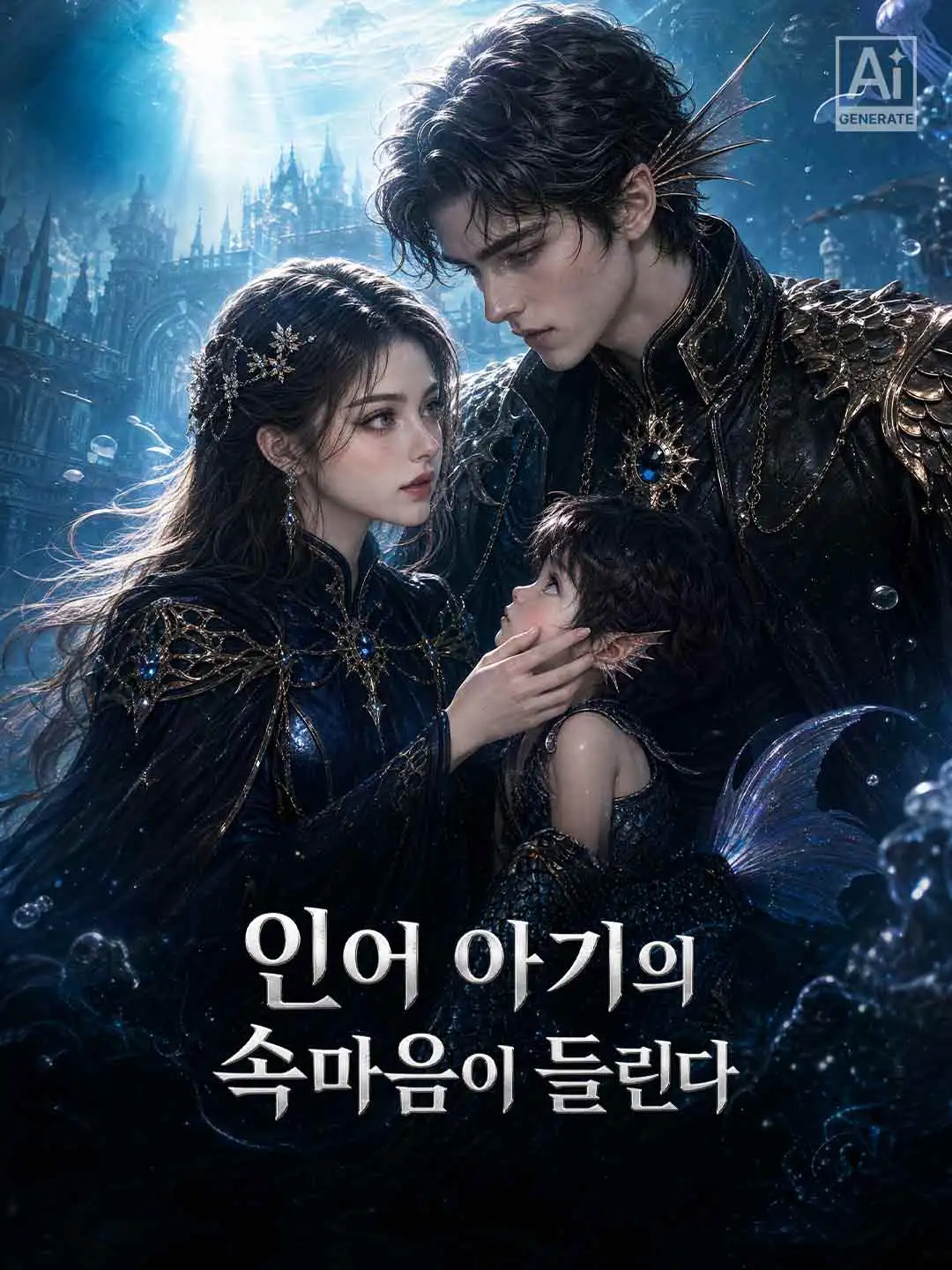 인어 아기의 속마음이 들린다 short drama poster