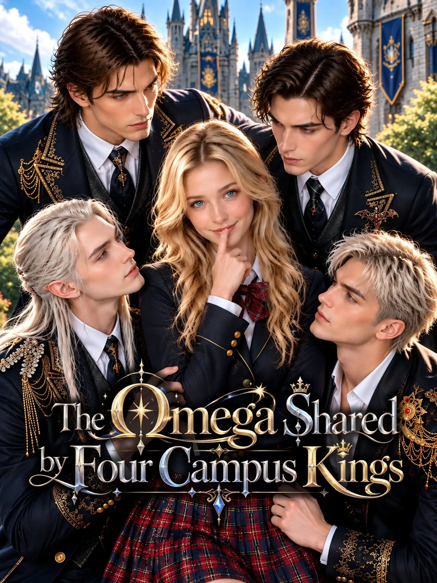 The Omega Shared by Four Campus Kings short drama poster