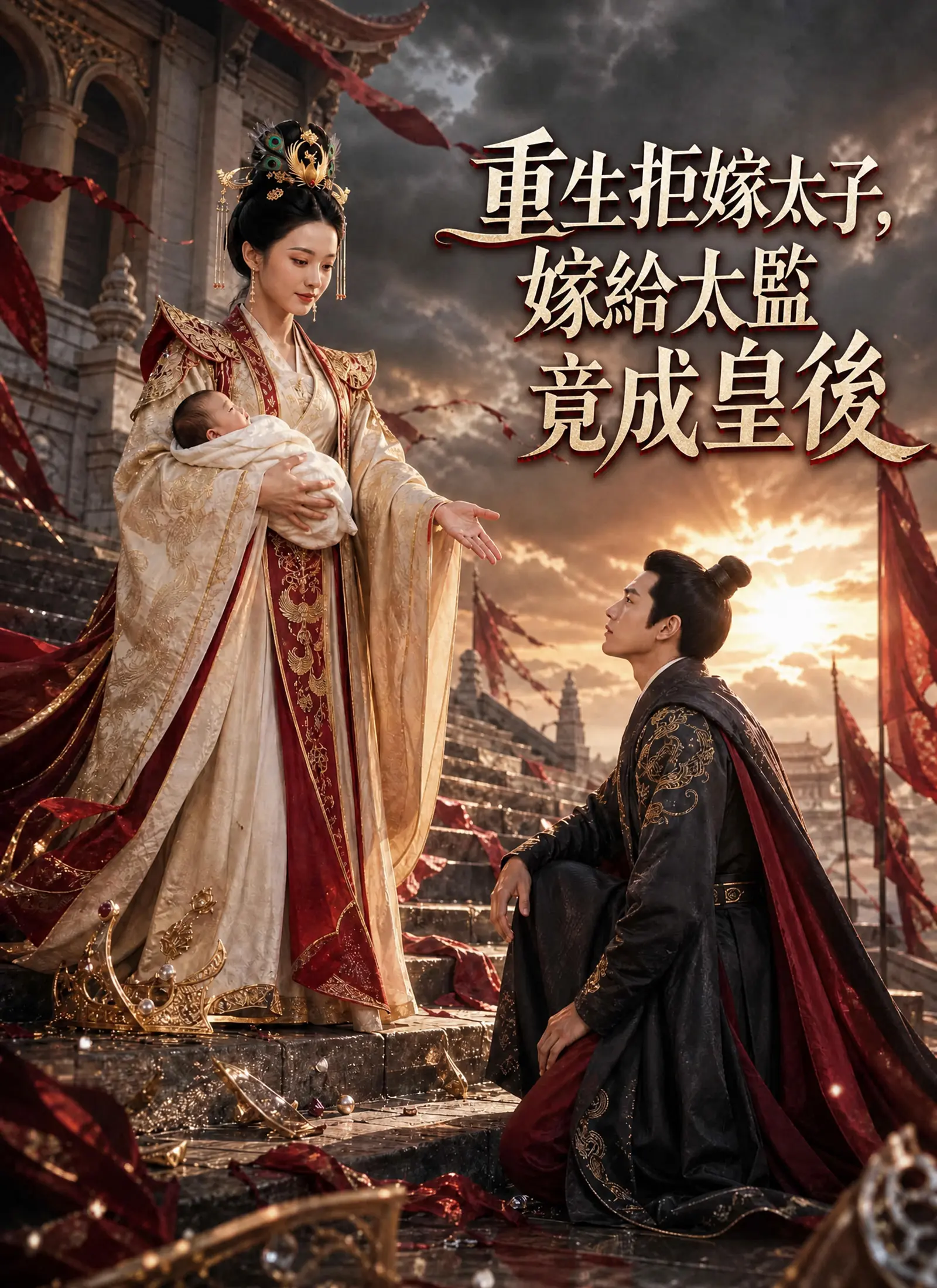 重生拒嫁太子，嫁給太監竟成皇後 short drama poster