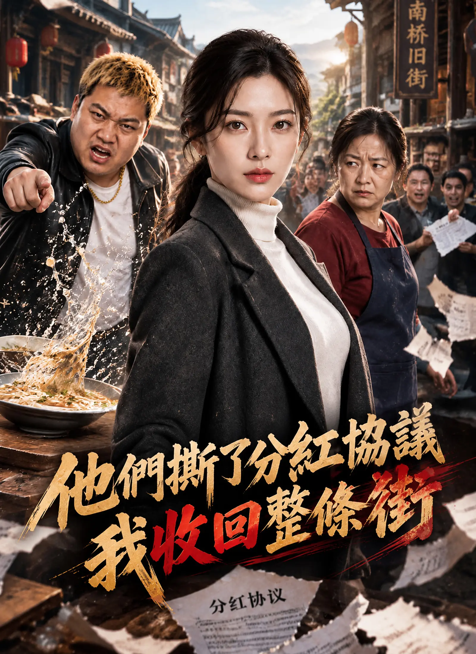 他們撕了分紅協議，我收回整條街 short drama poster
