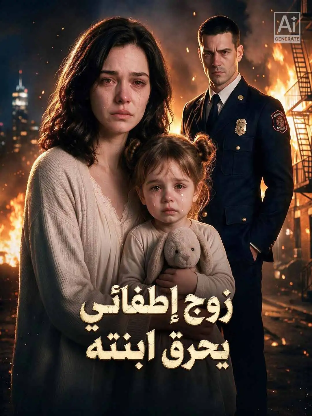 زوج إطفائي يحرق ابنته short drama poster