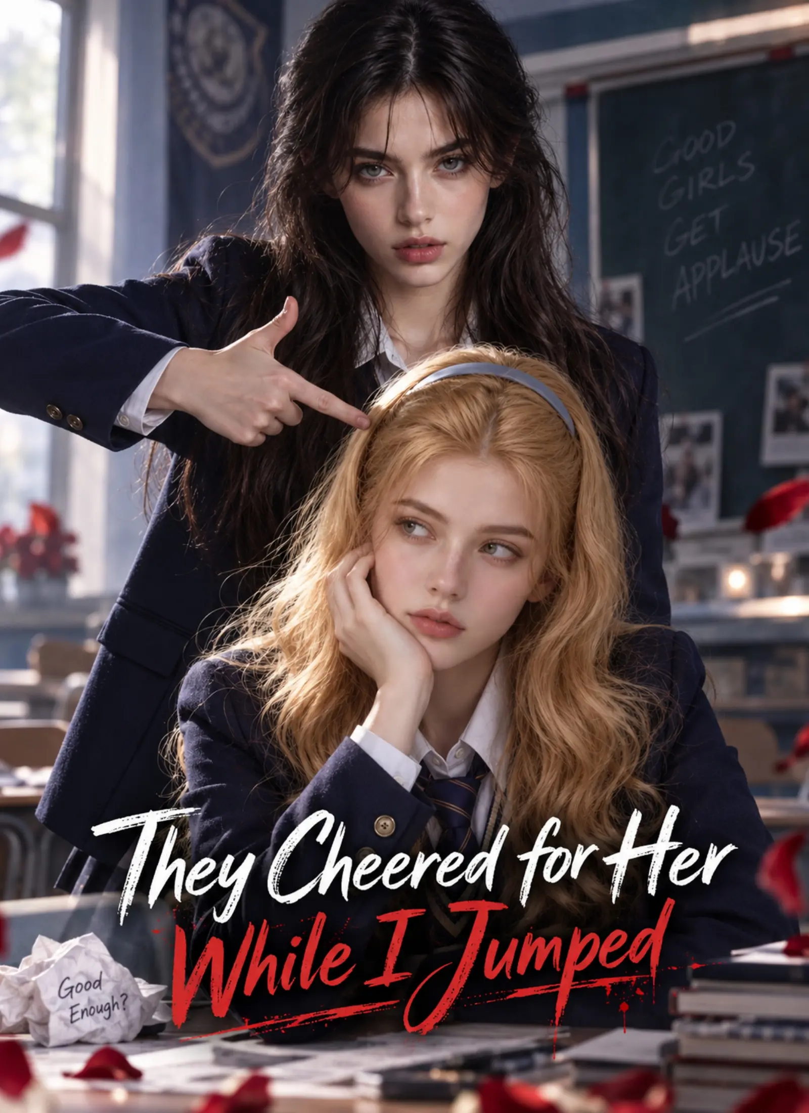 They Cheered for Her While I Jumped short drama poster