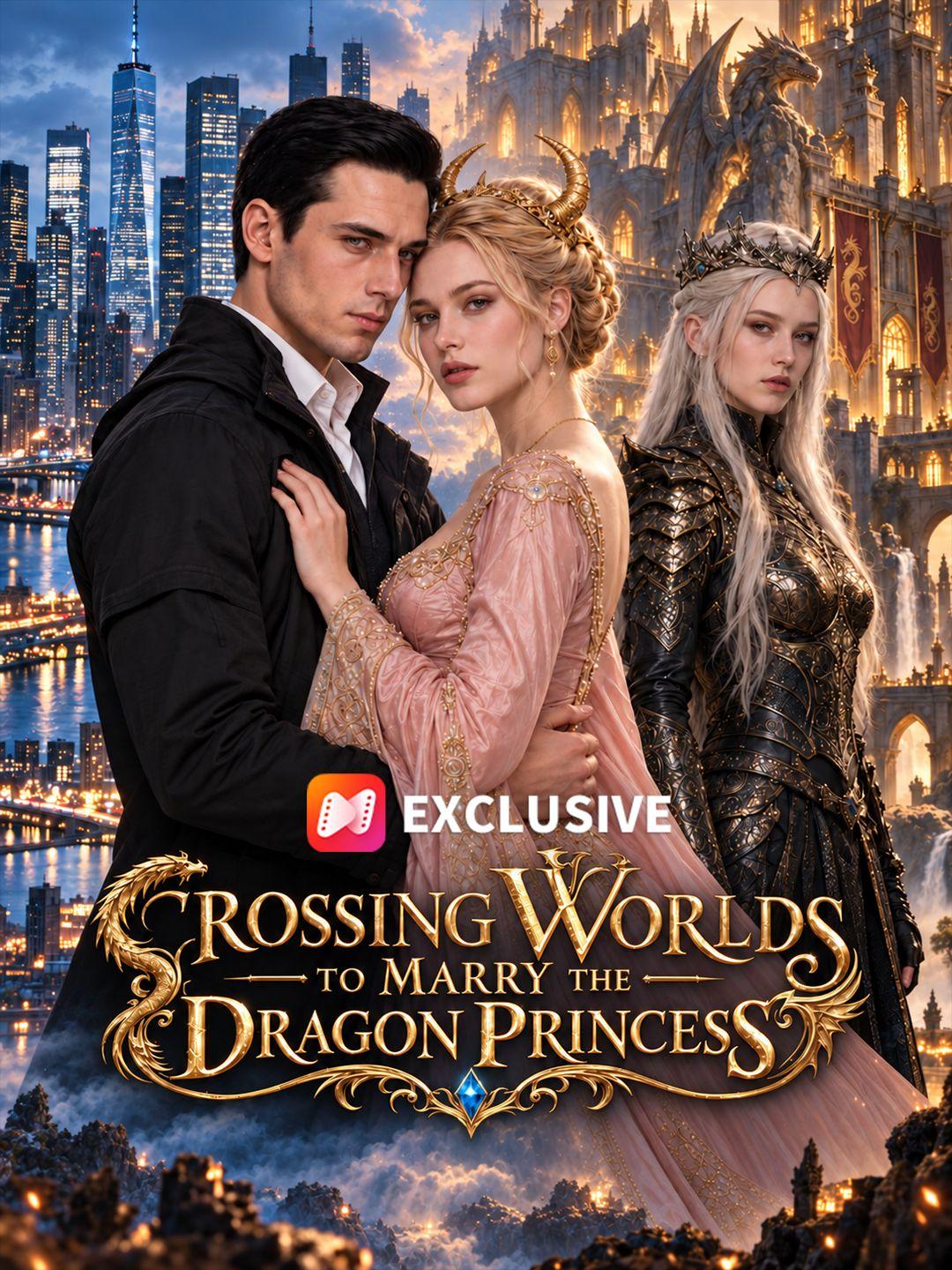 Crossing Worlds to Marry the Dragon Princess short drama poster