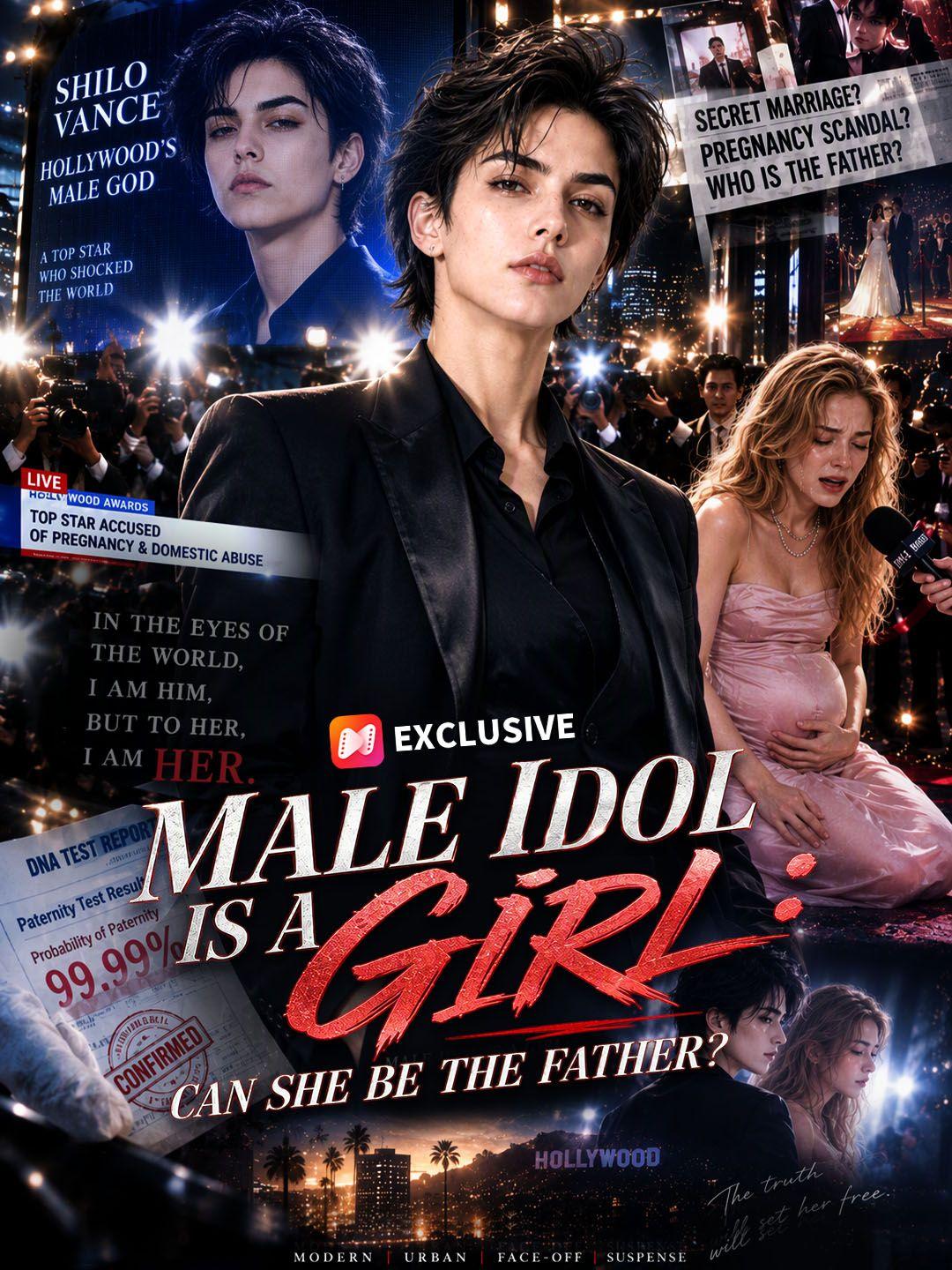 Male Idol Is a Girl: Can She Be the Father? short drama poster
