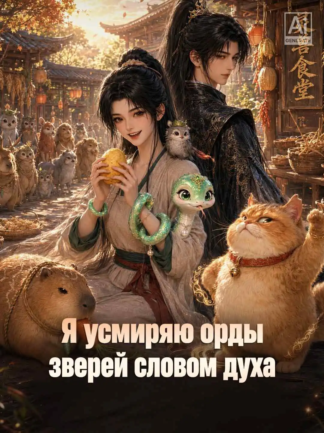 Я усмиряю орды зверей словом духа short drama poster