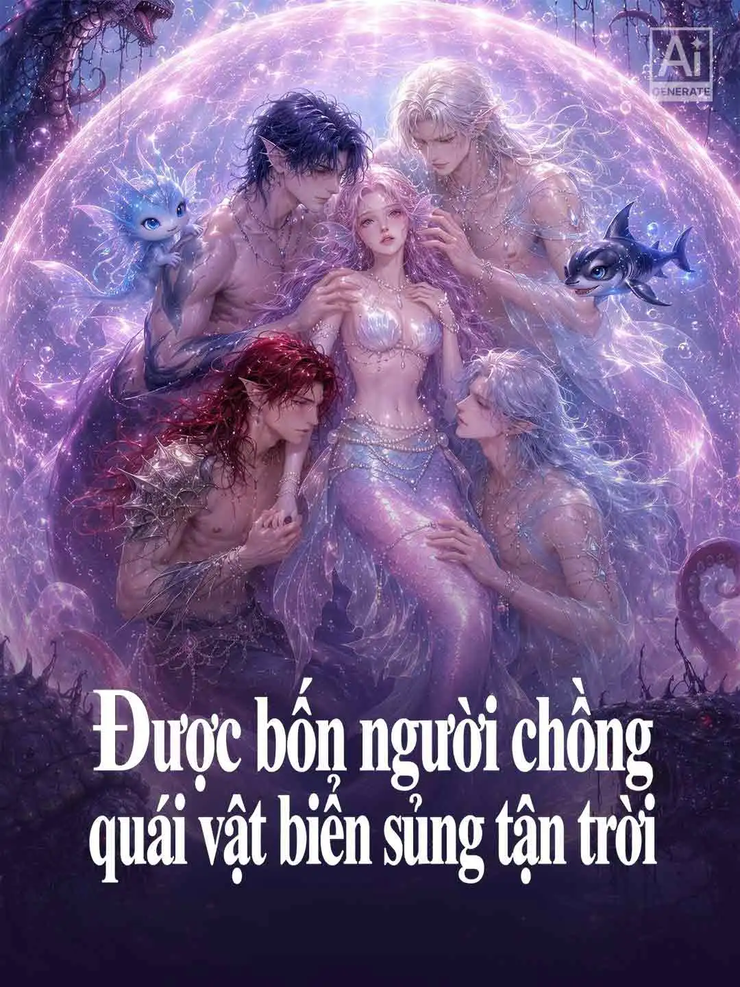 Được bốn người chồng quái vật biển sủng tận trời short drama poster