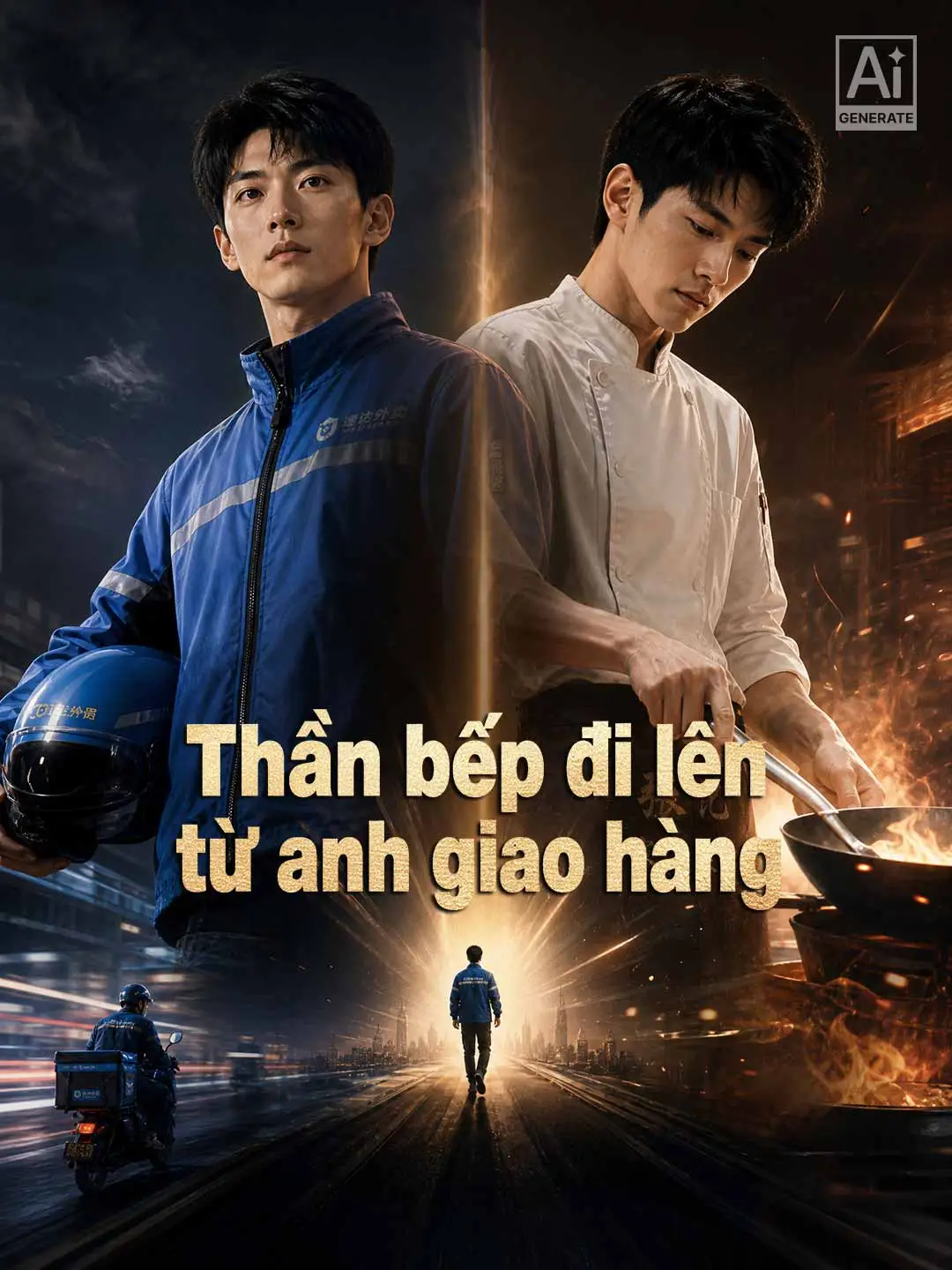 Thần bếp đi lên từ anh giao hàng short drama poster