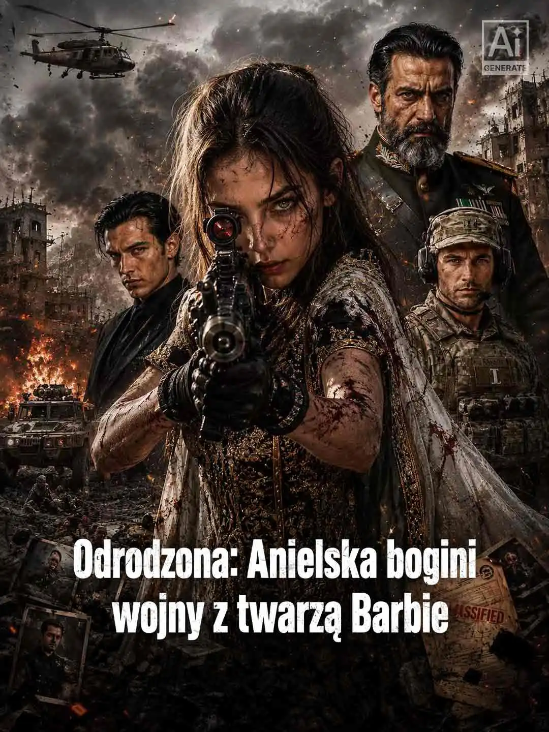 Odrodzona: Anielska bogini wojny z twarzą Barbie short drama poster