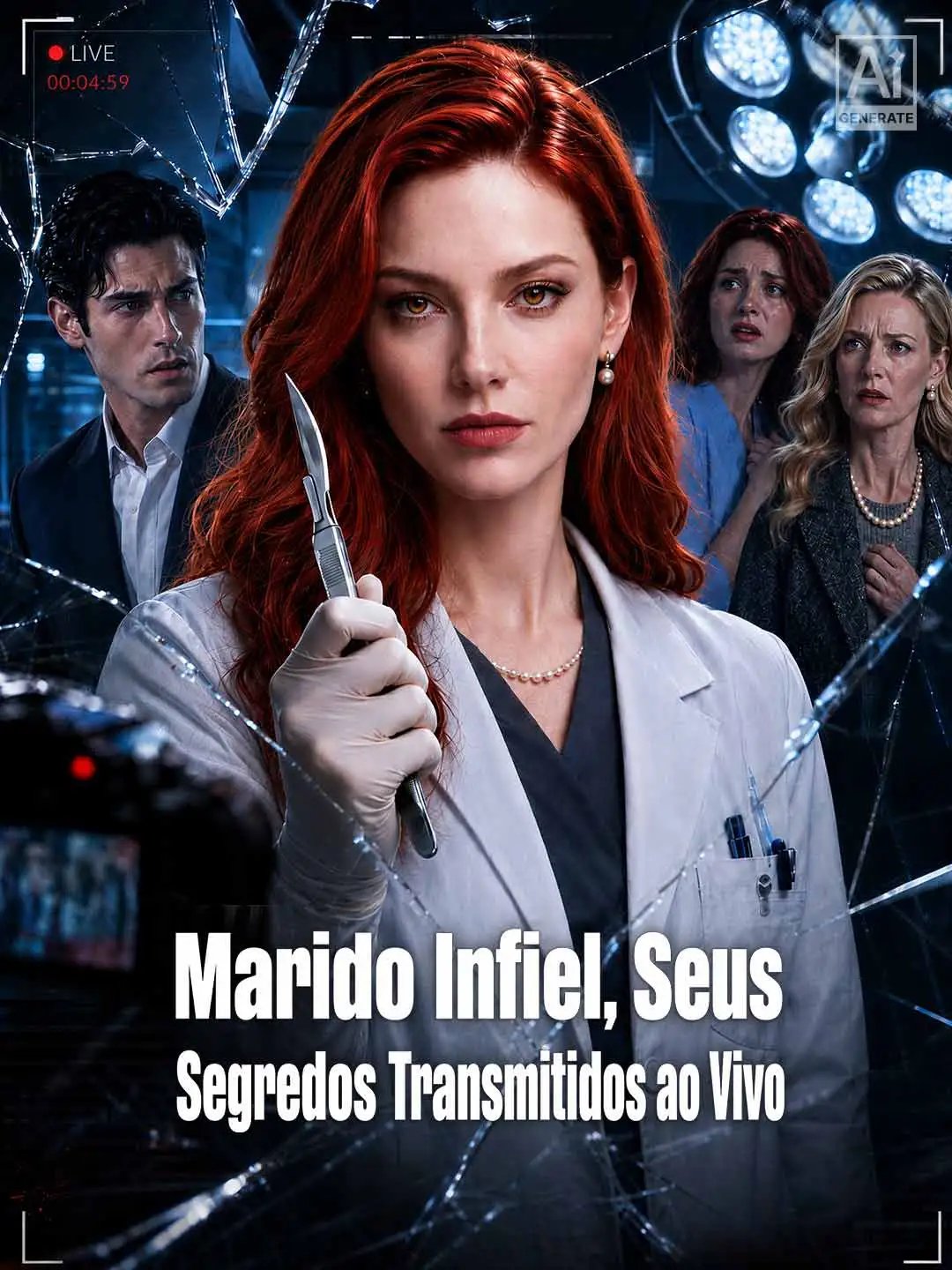 Marido Infiel, Seus Segredos Transmitidos ao Vivo short drama poster
