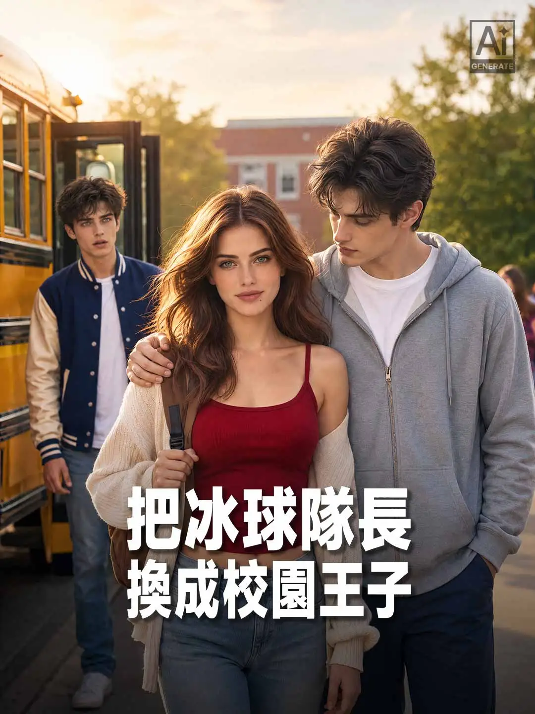 把冰球隊長換成校園王子 short drama poster