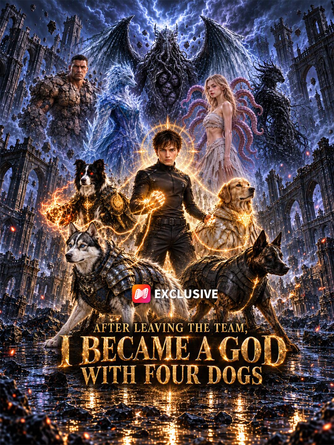 After Leaving the Team, I Became a God with Four Dogs short drama poster