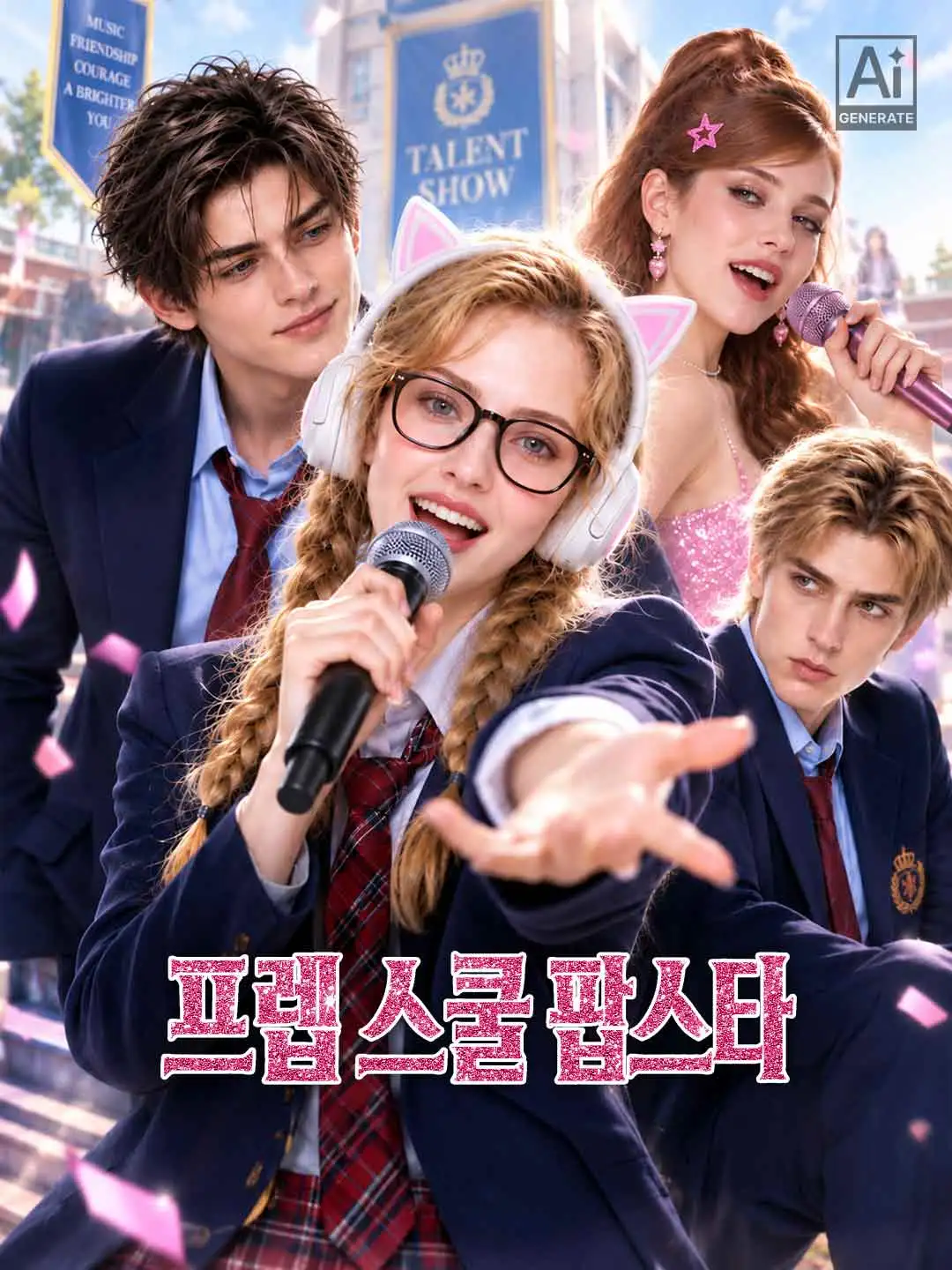 프렙 스쿨 팝스타 short drama poster