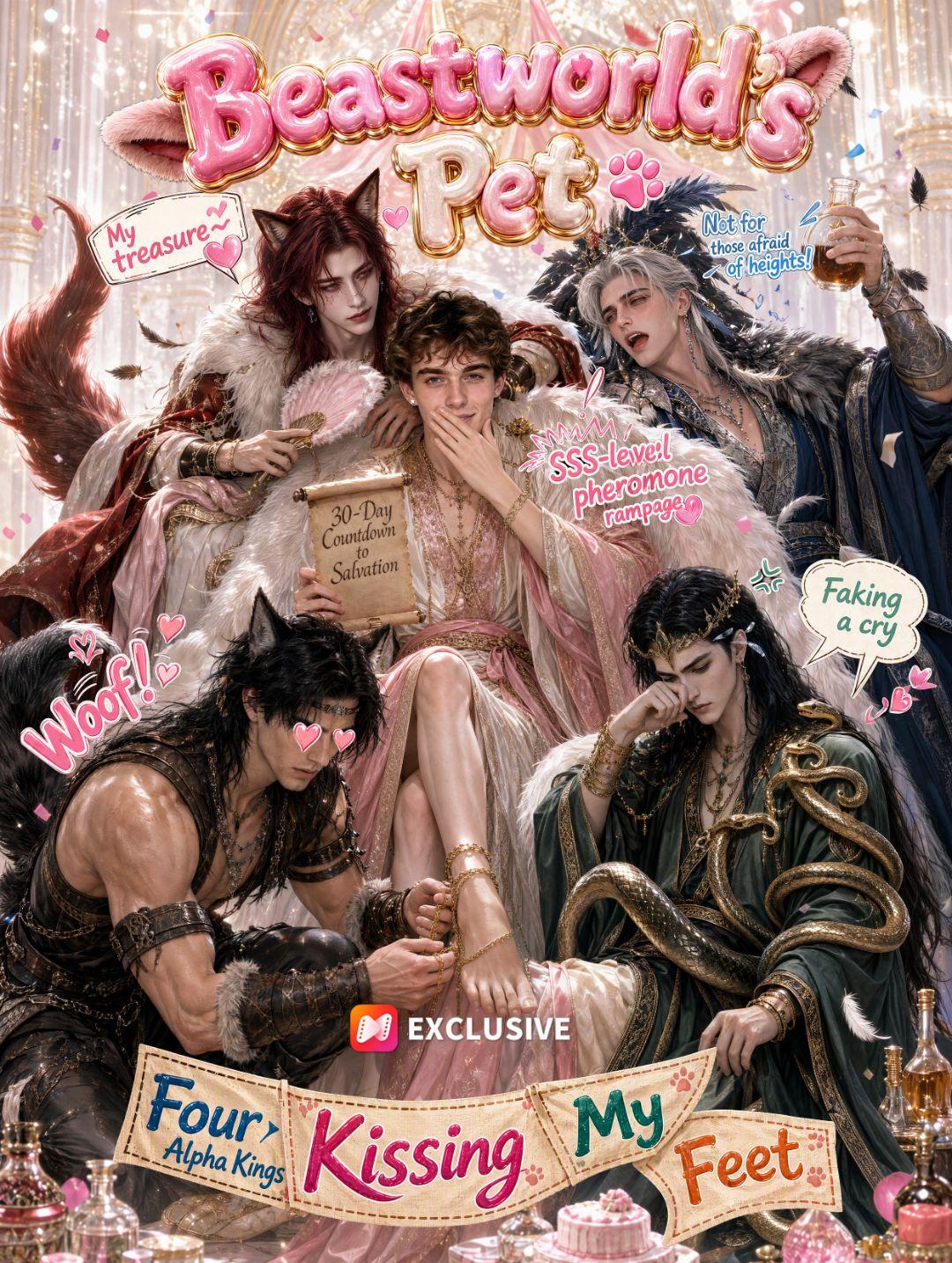 Beastworld’s Pet: Four Alpha Kings Kissing My Feet(Season 1) short drama poster