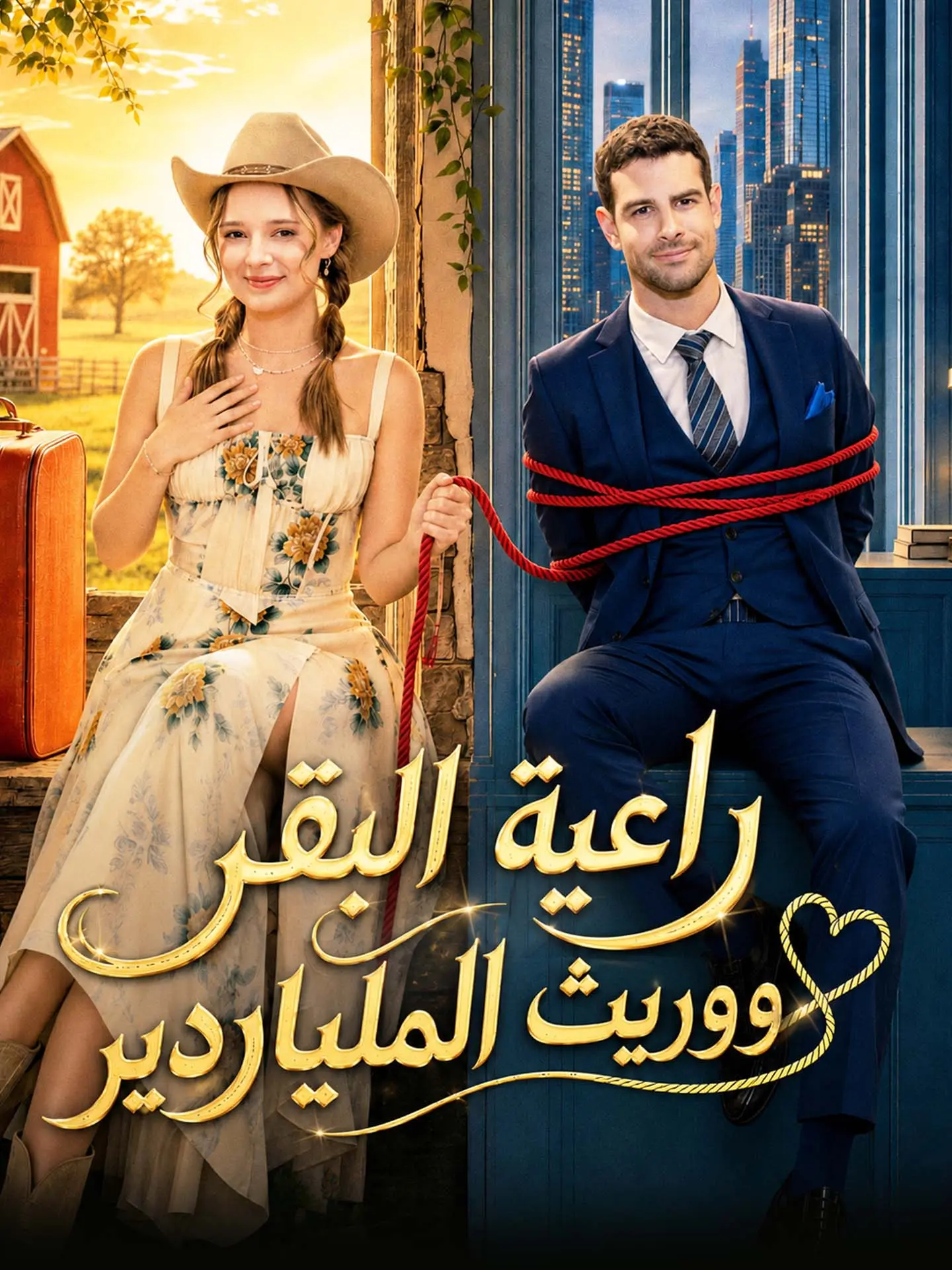 المدبلج-راعية البقر ووريث الملياردير short drama poster