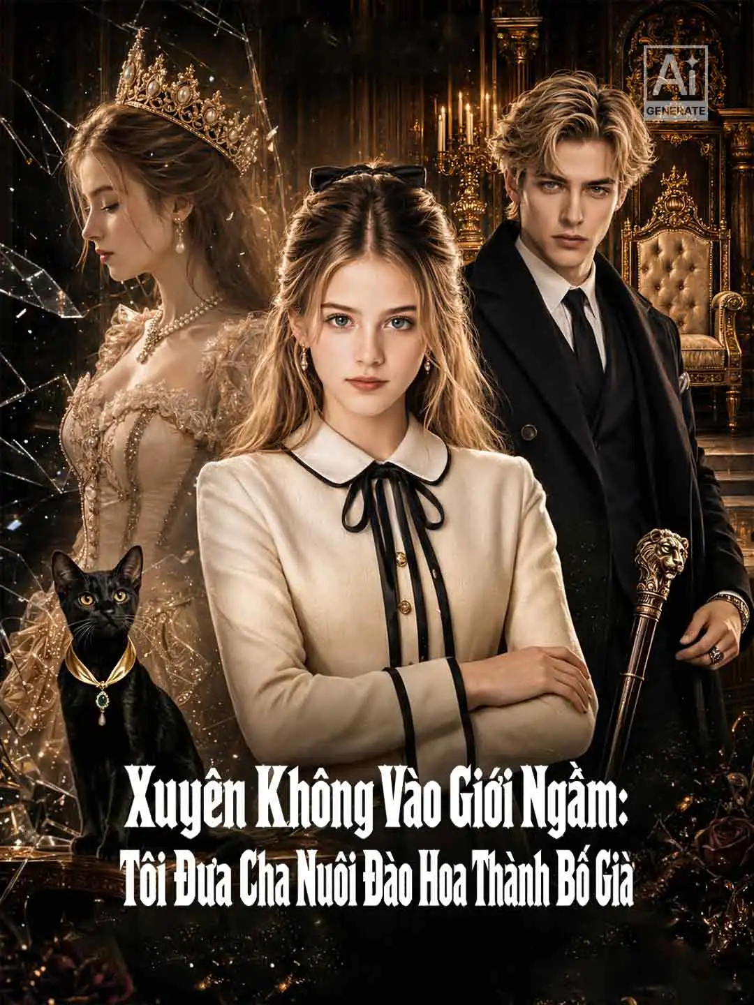 Xuyên Không Vào Giới Ngầm: Tôi Đưa Cha Nuôi Đào Hoa Thành Bố Già short drama poster