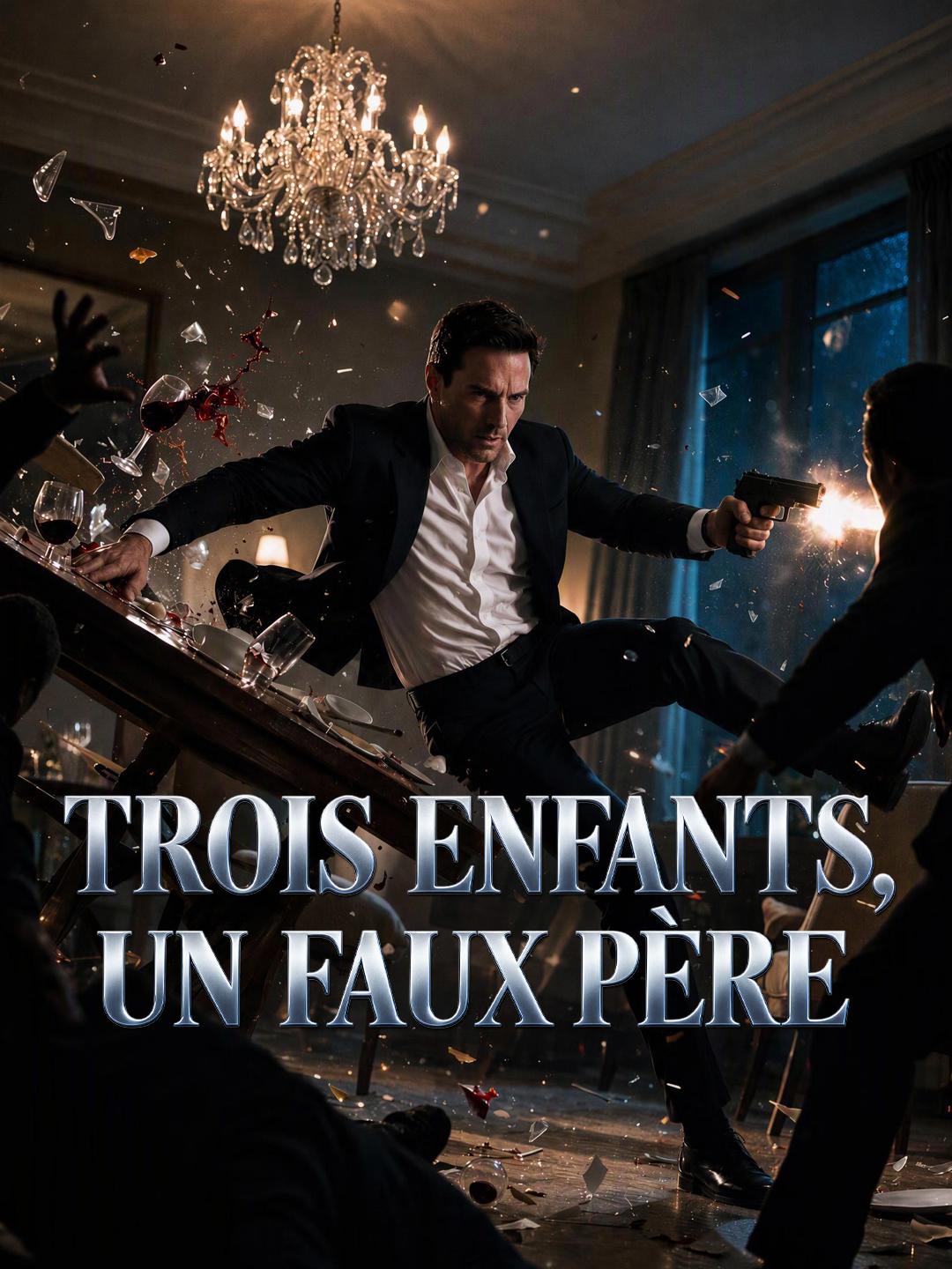 TROIS ENFANTS, UN FAUX PÈRE short drama poster