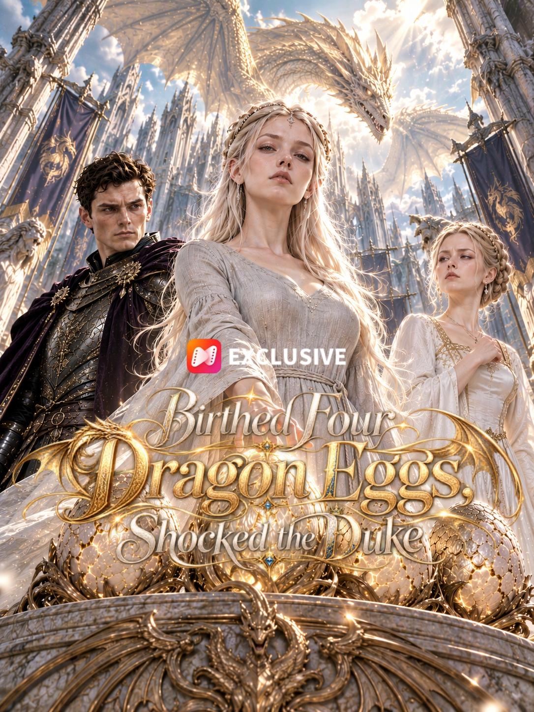 Birthed Four Dragon Eggs, Shocked the Duke short drama poster