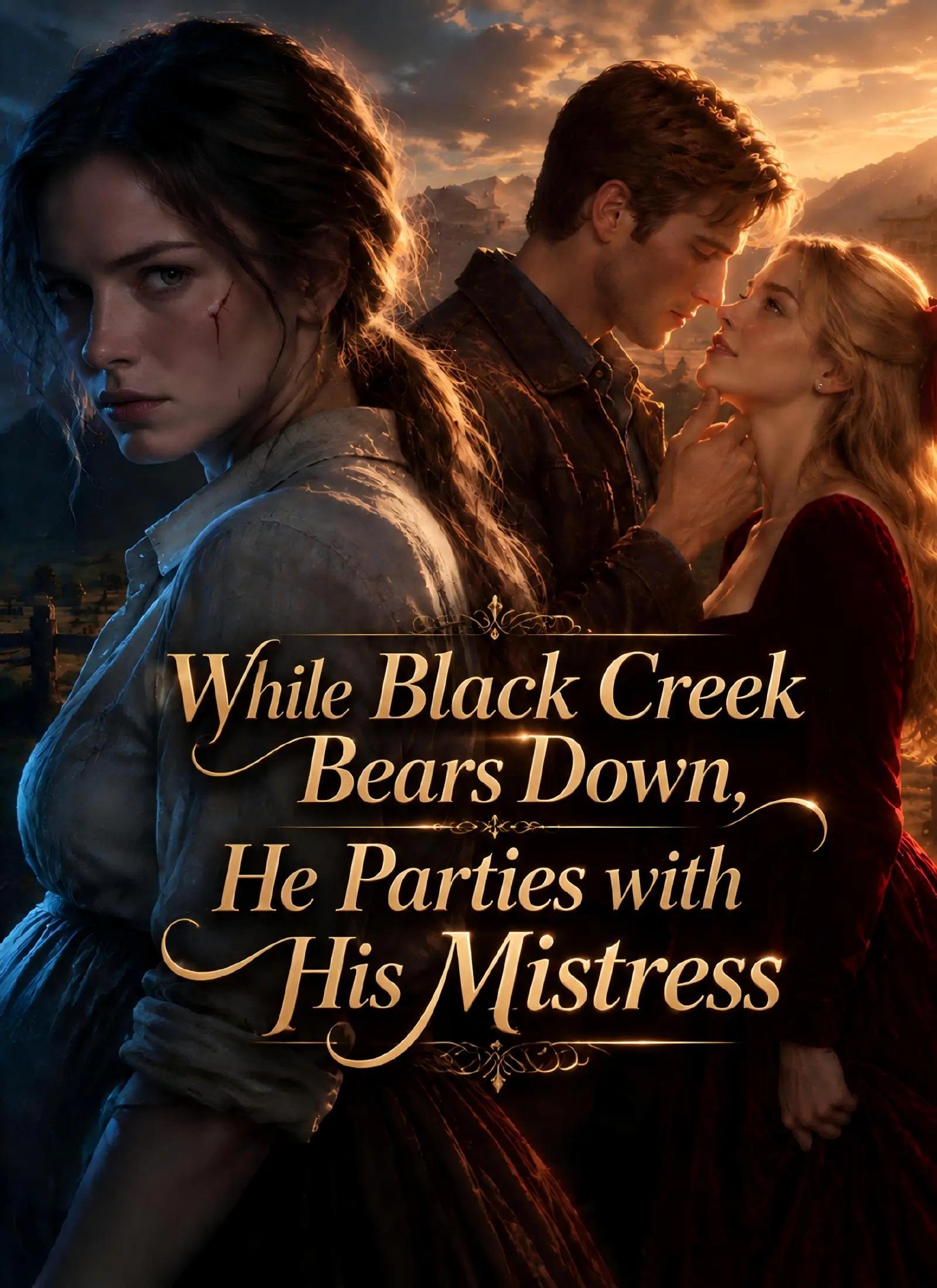 While Black Creek Bears Down, He Parties with His Mistress short drama poster