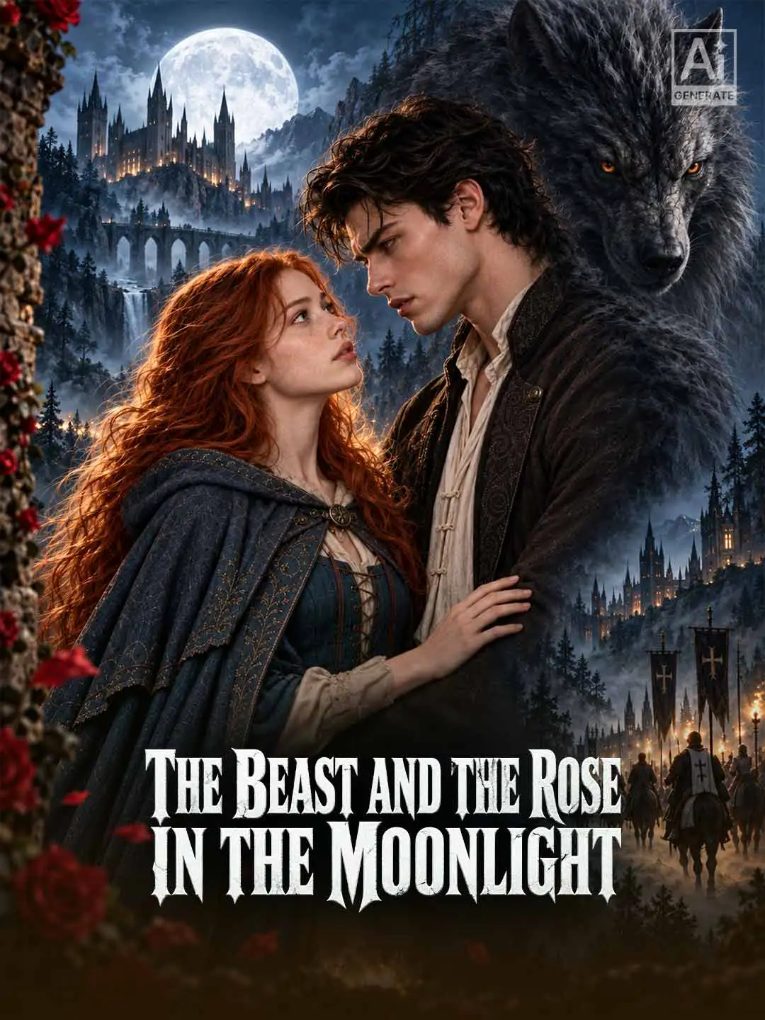 The Beast and the Rose in the Moonlight short drama poster