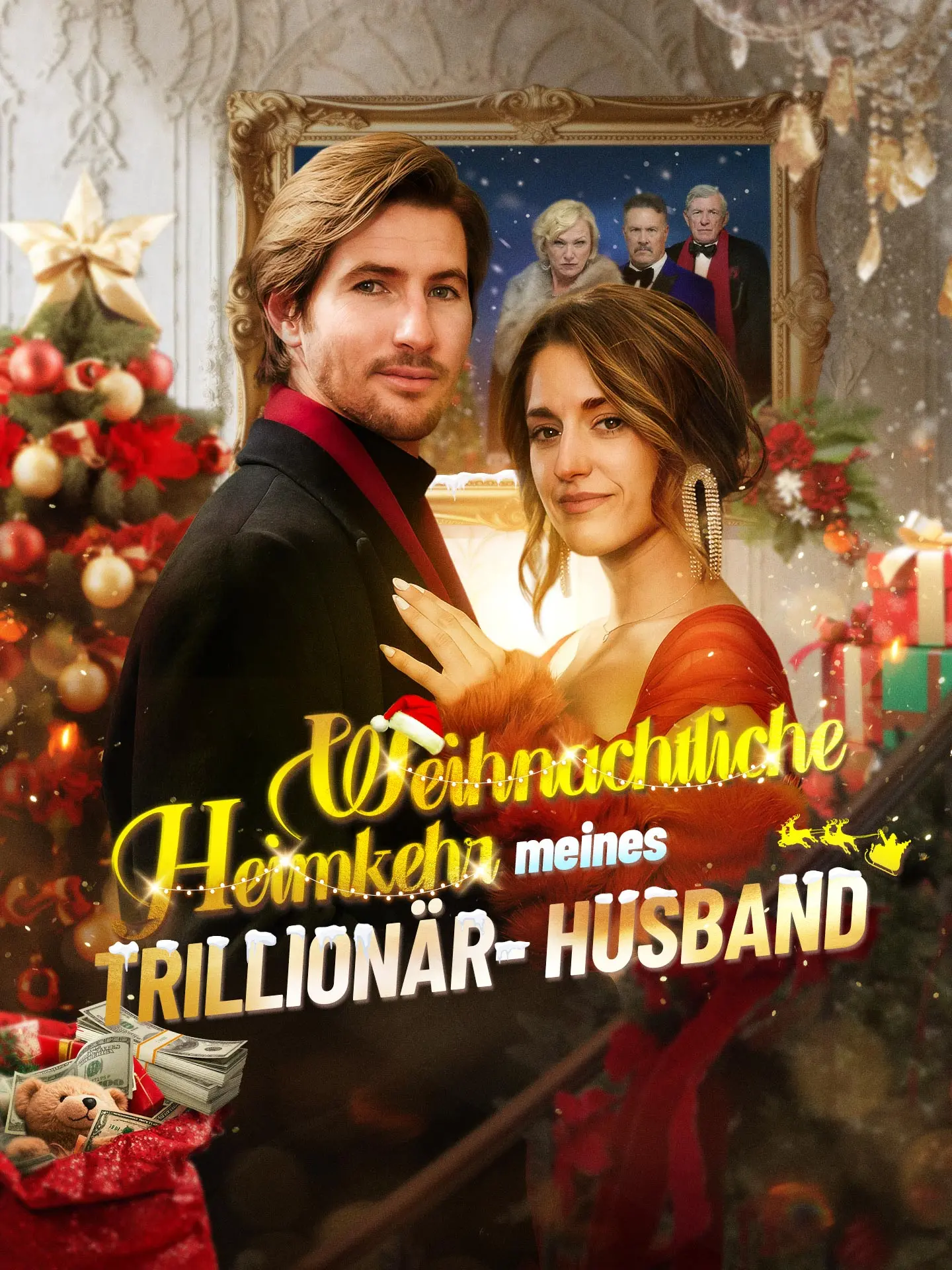 Zillionärs mächtige Rückkehr zu Weihnachten short drama poster