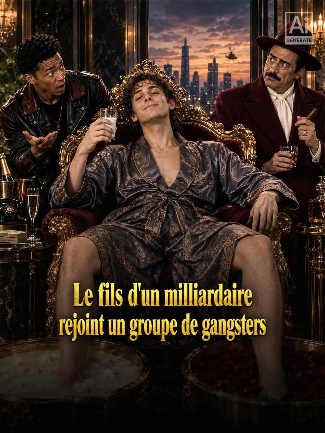 Le fils d'un milliardaire rejoint un groupe de gangsters short drama poster