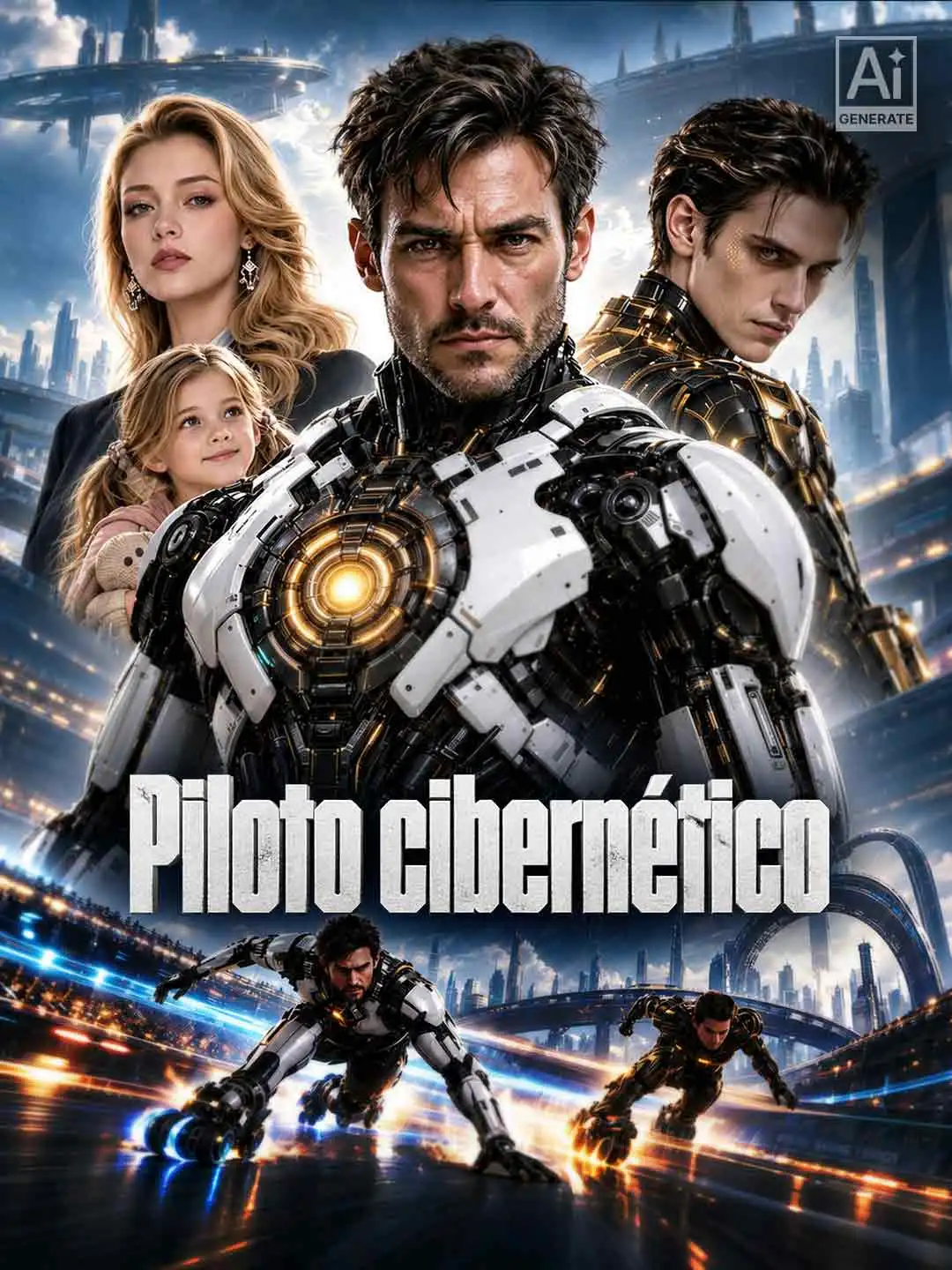Piloto cibernético short drama poster